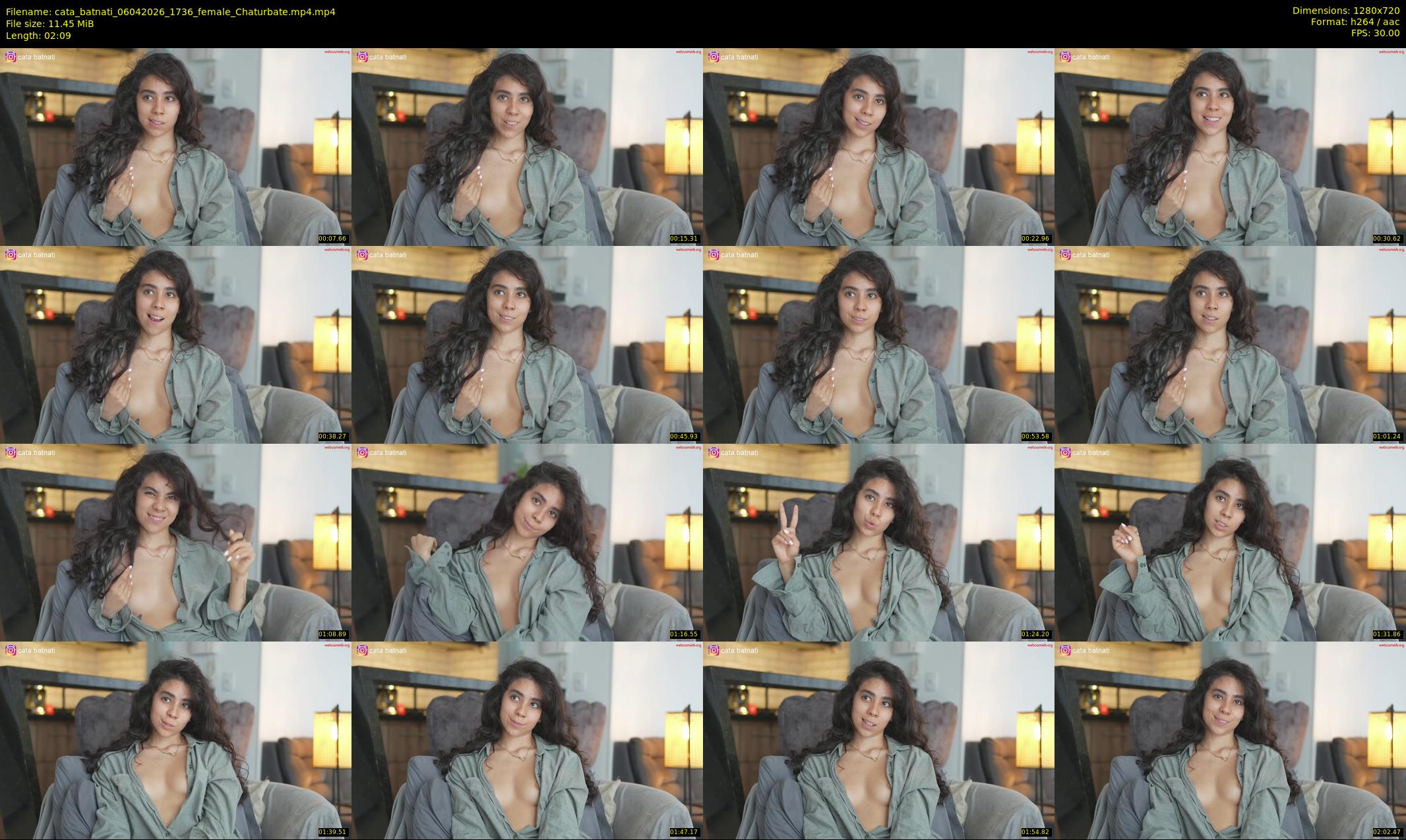 cata_batnati — 3 minute Chaturbate female cam show recording, 720p, Apr 6, 2026