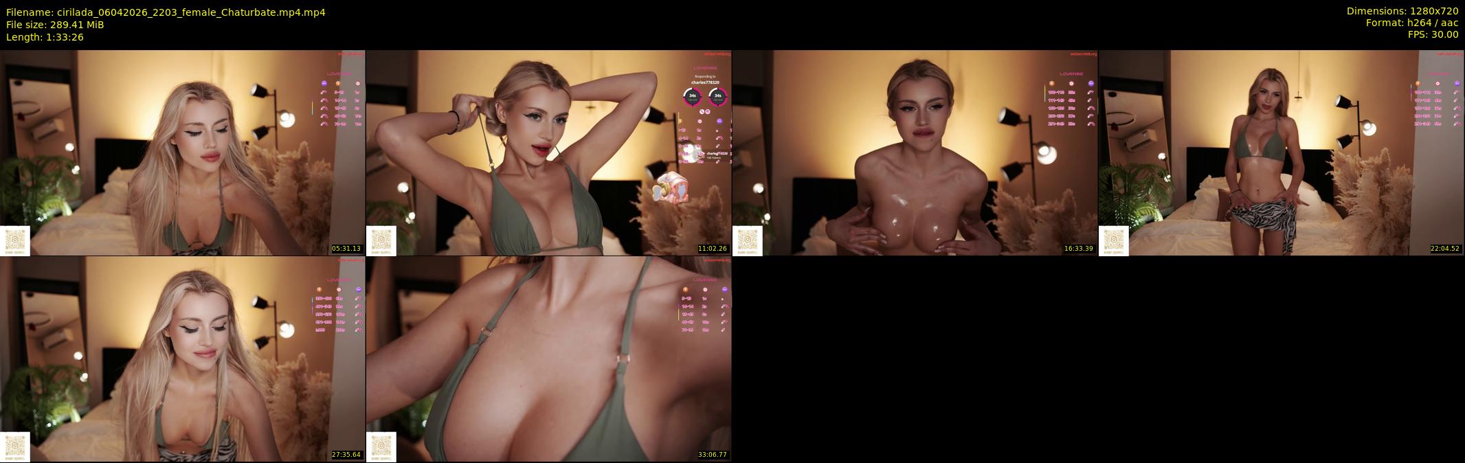 cirilada — 94 minute Chaturbate female cam show recording, 720p, Apr 6, 2026