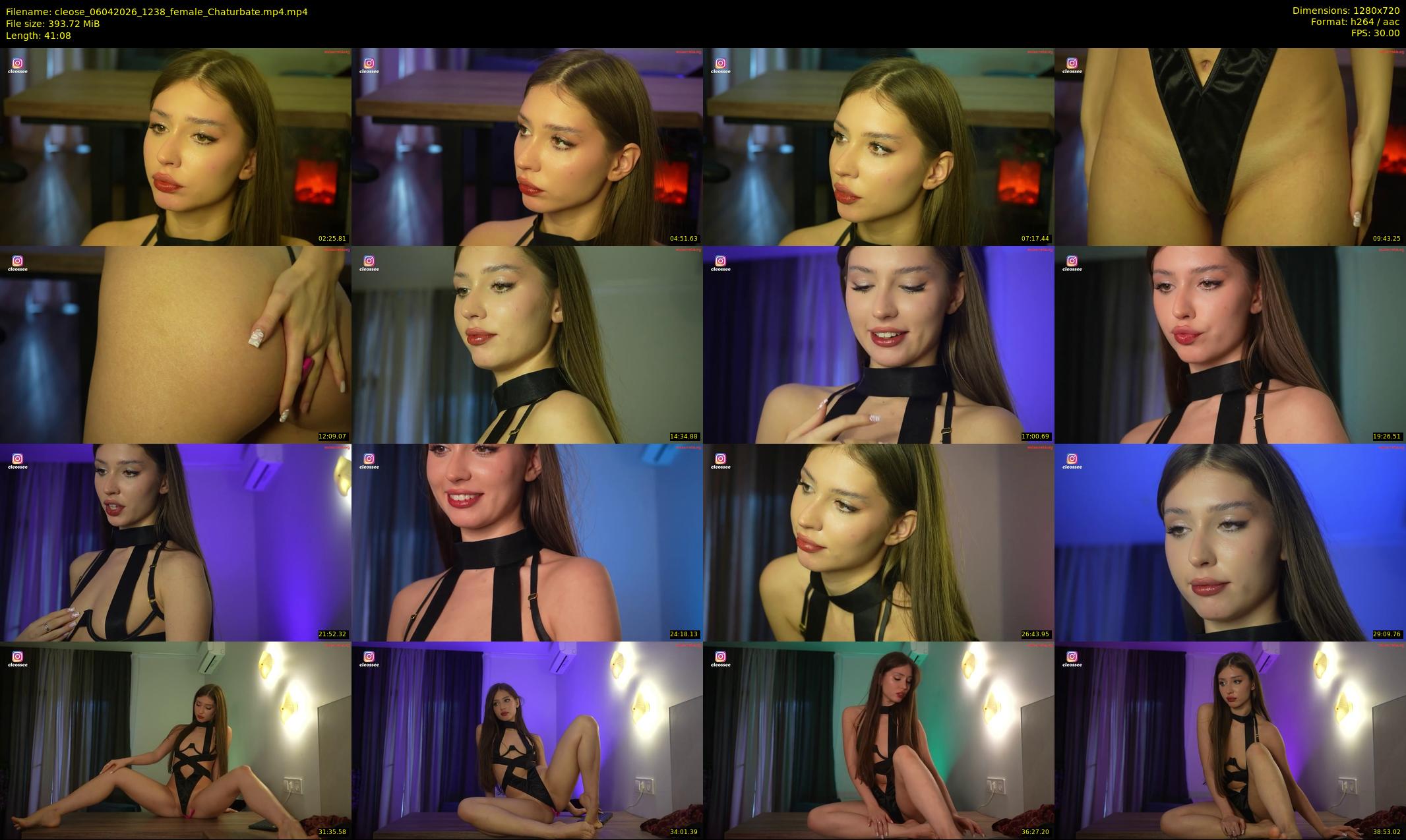 cleose — 42 minute Chaturbate female cam show recording, 720p, Apr 6, 2026