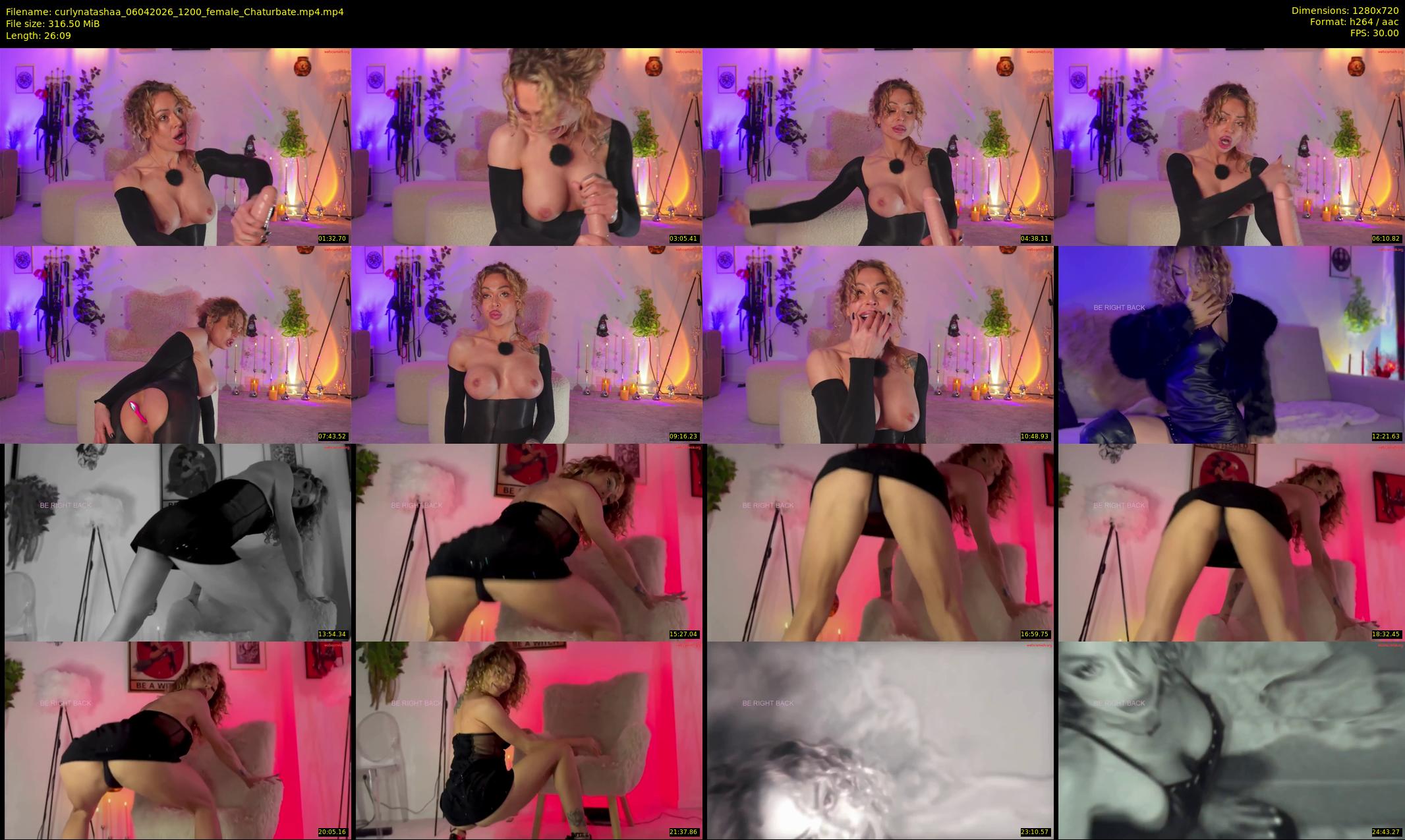 curlynatashaa — 27 minute Chaturbate female cam show recording, 720p, Apr 6, 2026