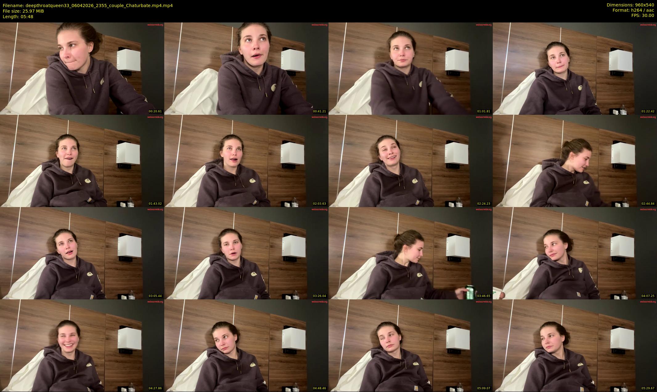 deepthroatqueen33 — 6 minute Chaturbate female cam show recording, 480p, Apr 6, 2026
