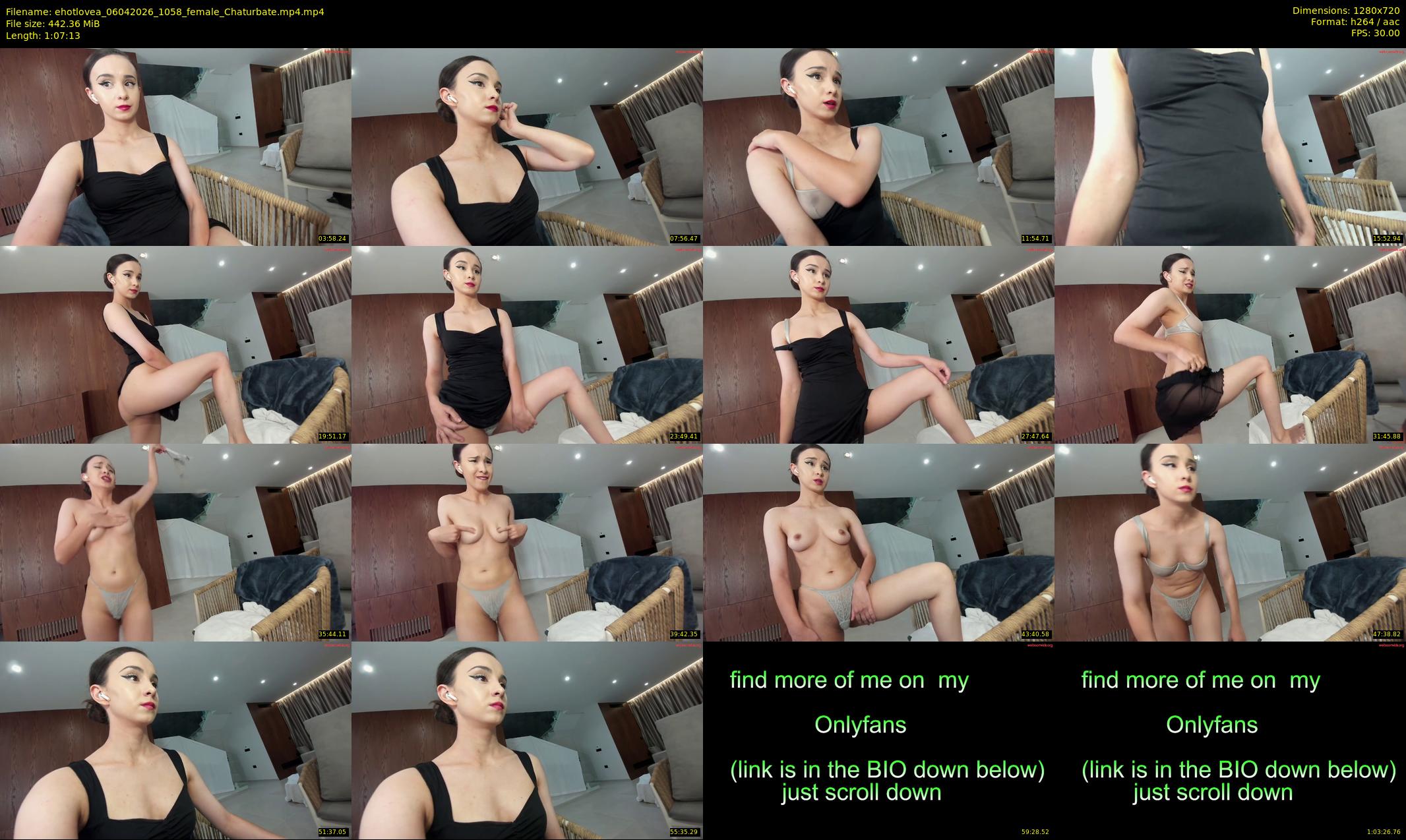 ehotlovea — 68 minute Chaturbate female cam show recording, 720p, Apr 6, 2026