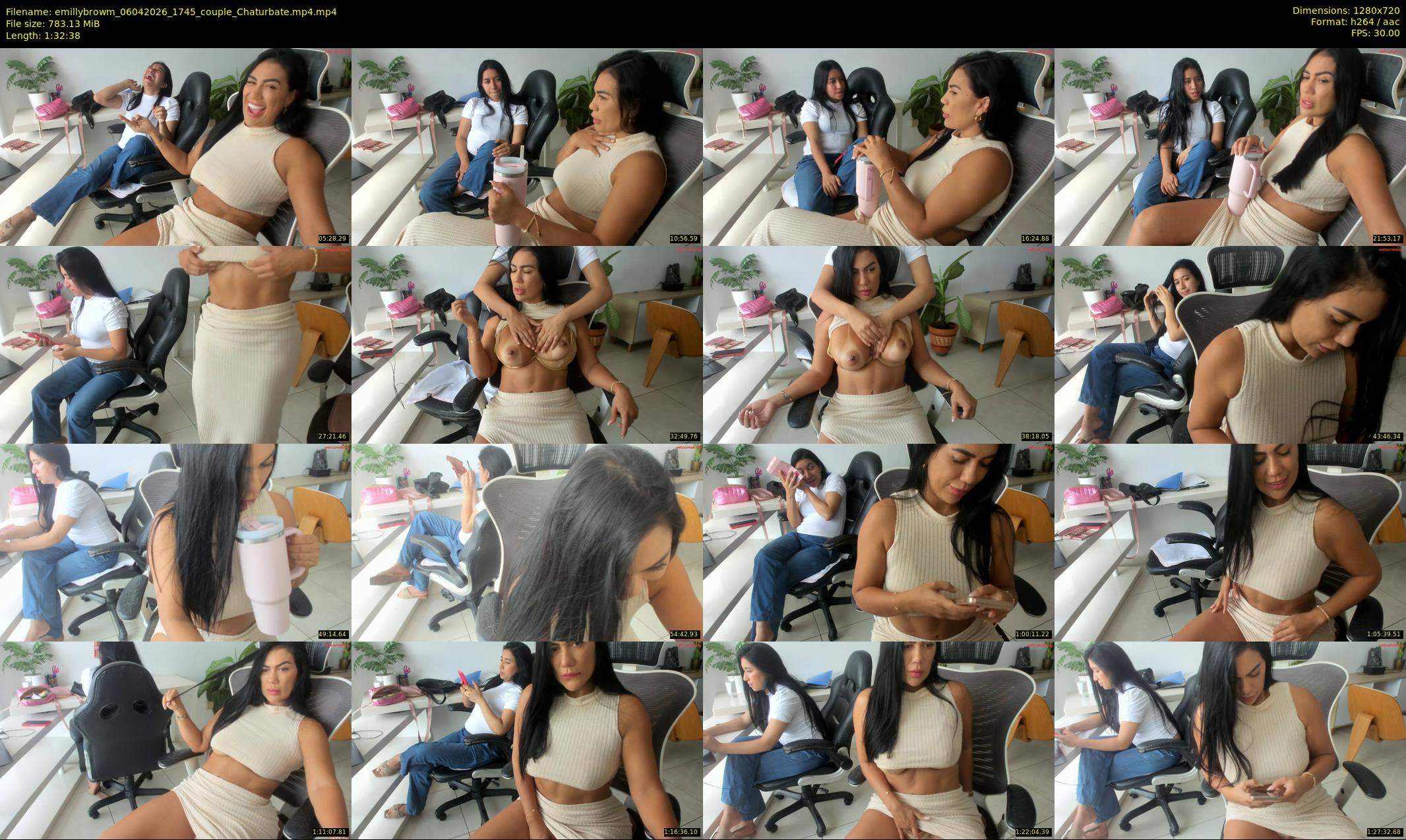 emillybrowm — 93 minute Chaturbate couple cam show recording, 720p, Apr 6, 2026