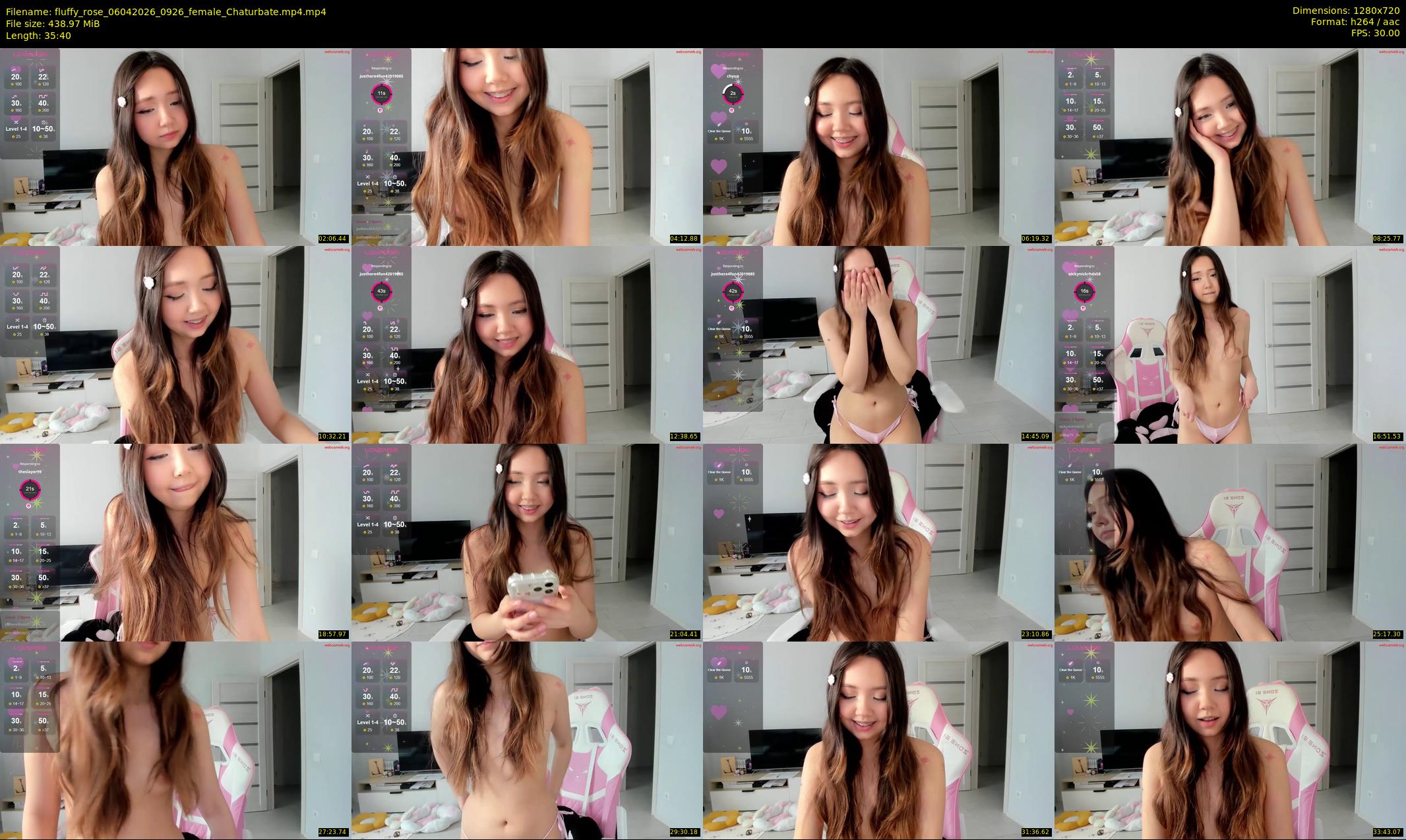 fluffy_rose — 36 minute Chaturbate female cam show recording, 720p, Apr 6, 2026