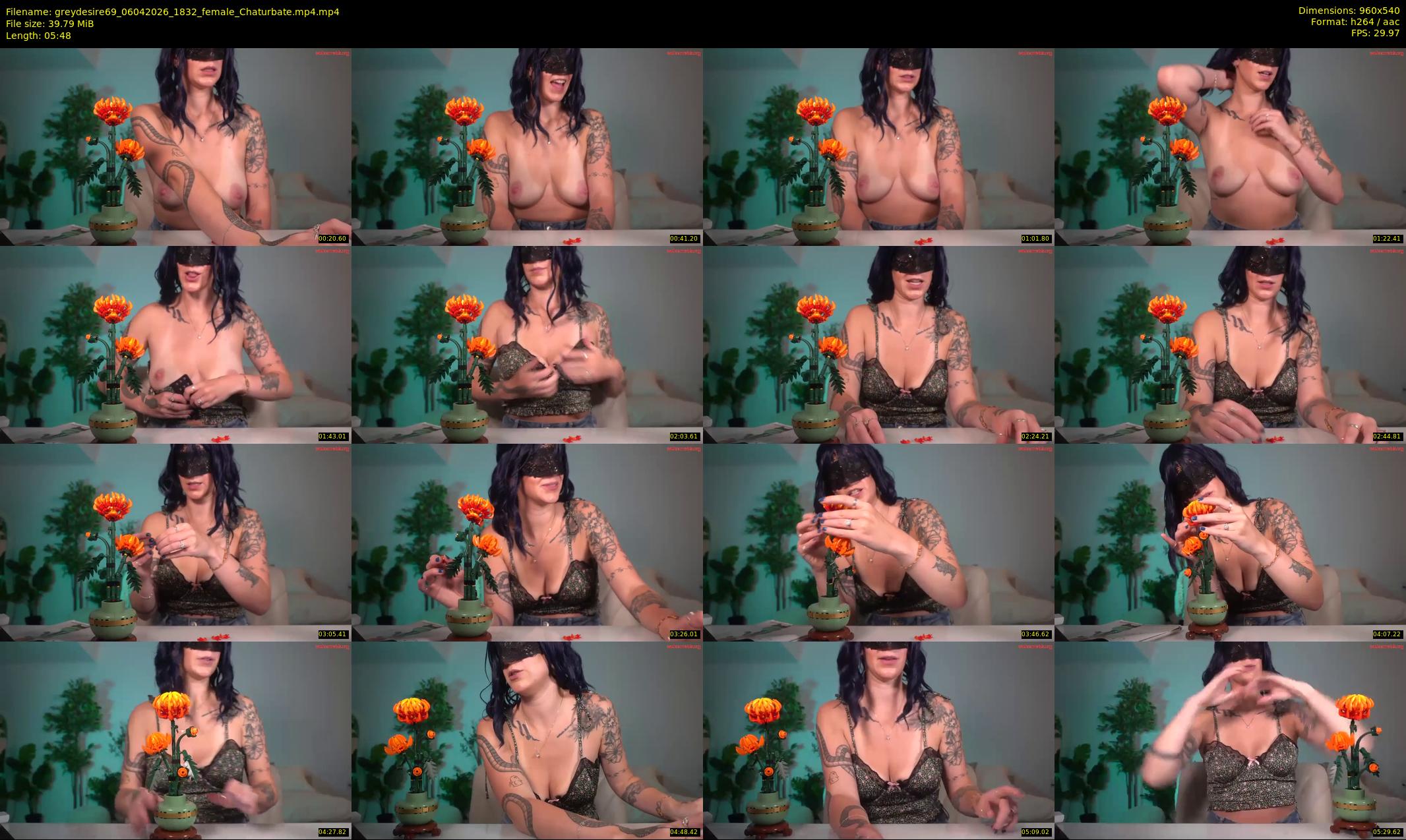 greydesire69 — 6 minute Chaturbate female cam show recording, 480p, Apr 6, 2026