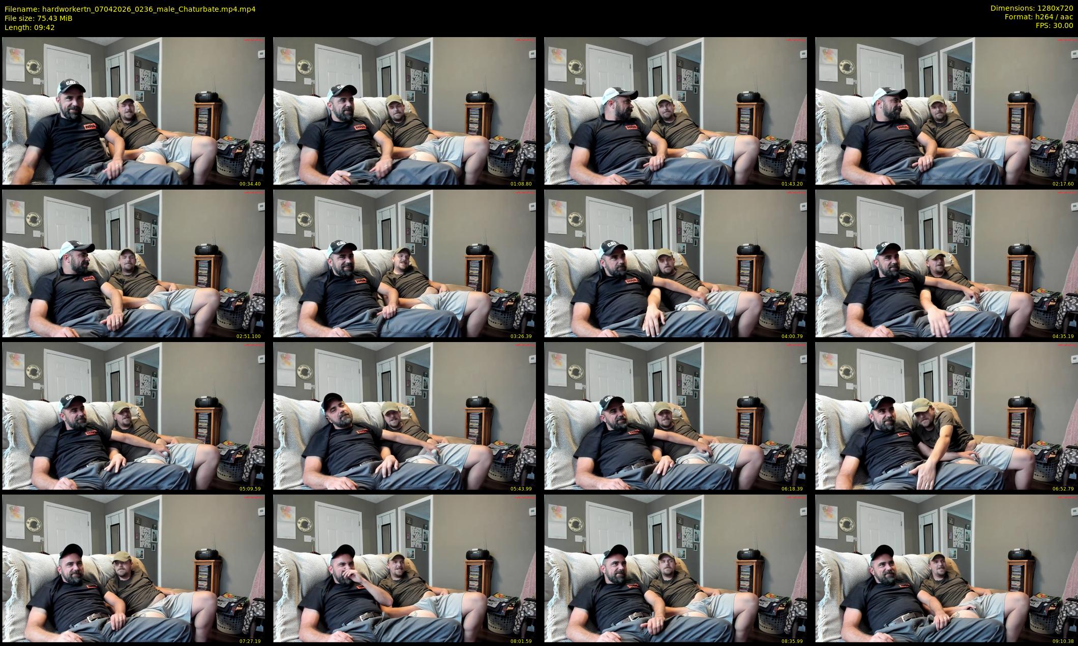 hardworkertn — 10 minute Chaturbate male cam show recording, 720p, Apr 7, 2026