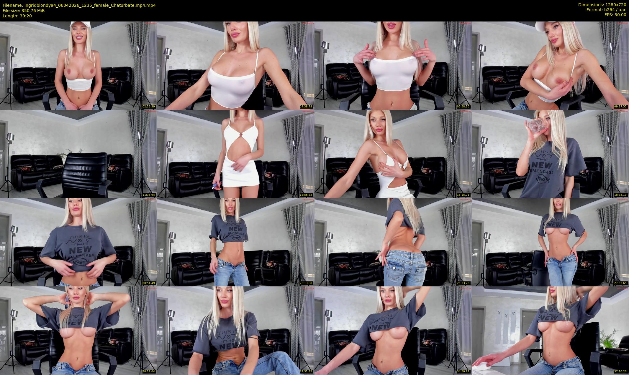 ingridblondy94 — 40 minute Chaturbate female cam show recording, 720p, Apr 6, 2026