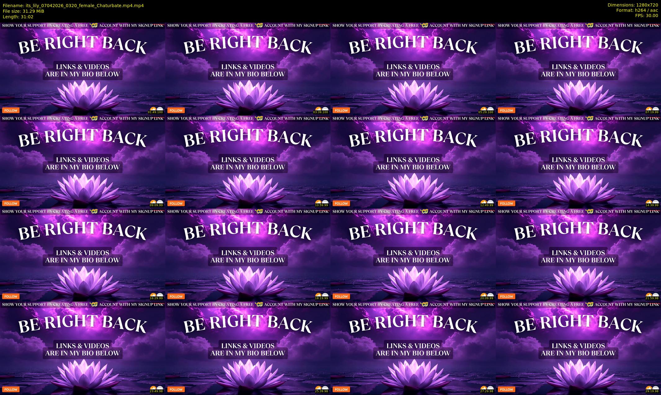its_lily — 32 minute Chaturbate female cam show recording, 720p, Apr 7, 2026