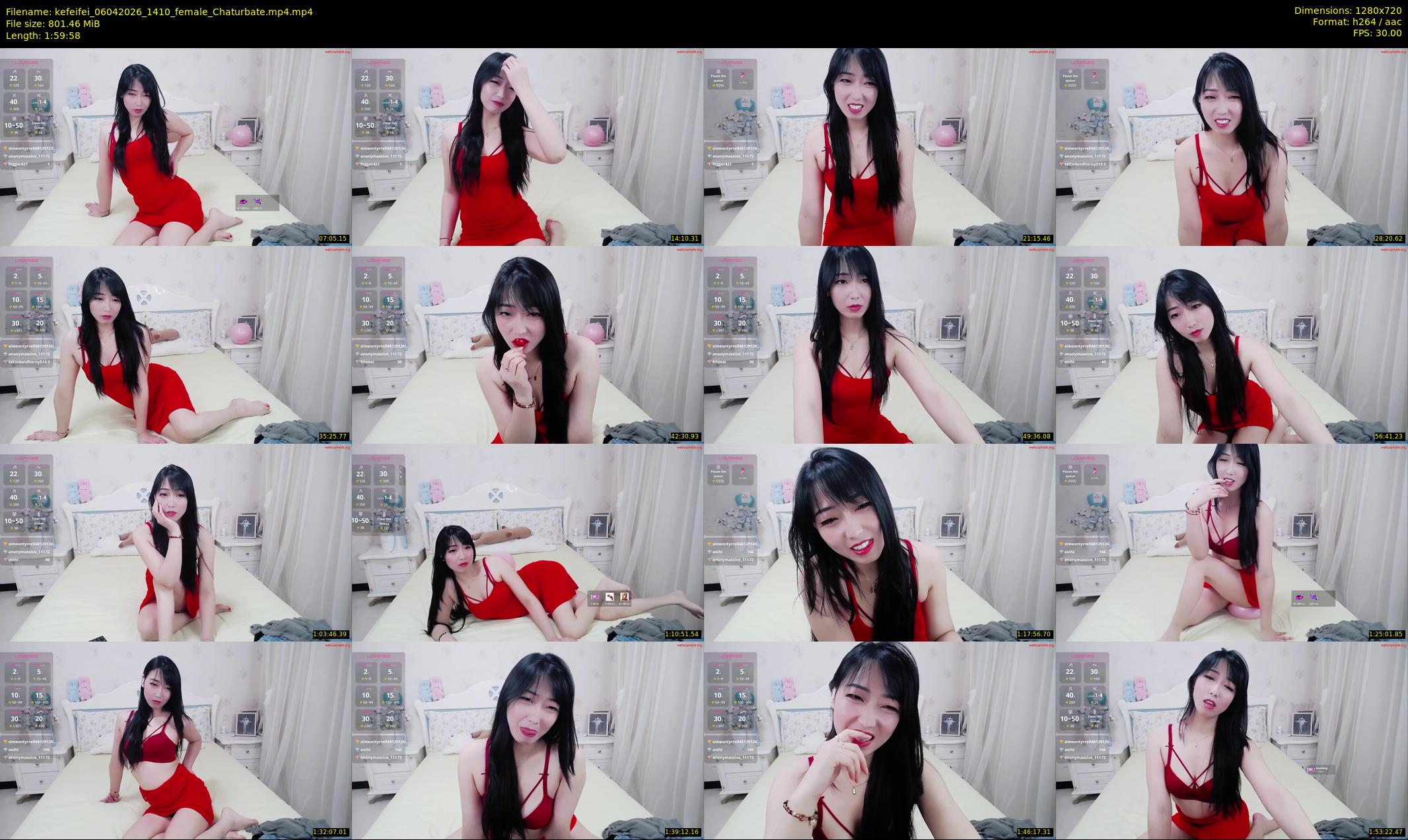 kefeifei — 120 minute Chaturbate female cam show recording, 720p, Apr 6, 2026
