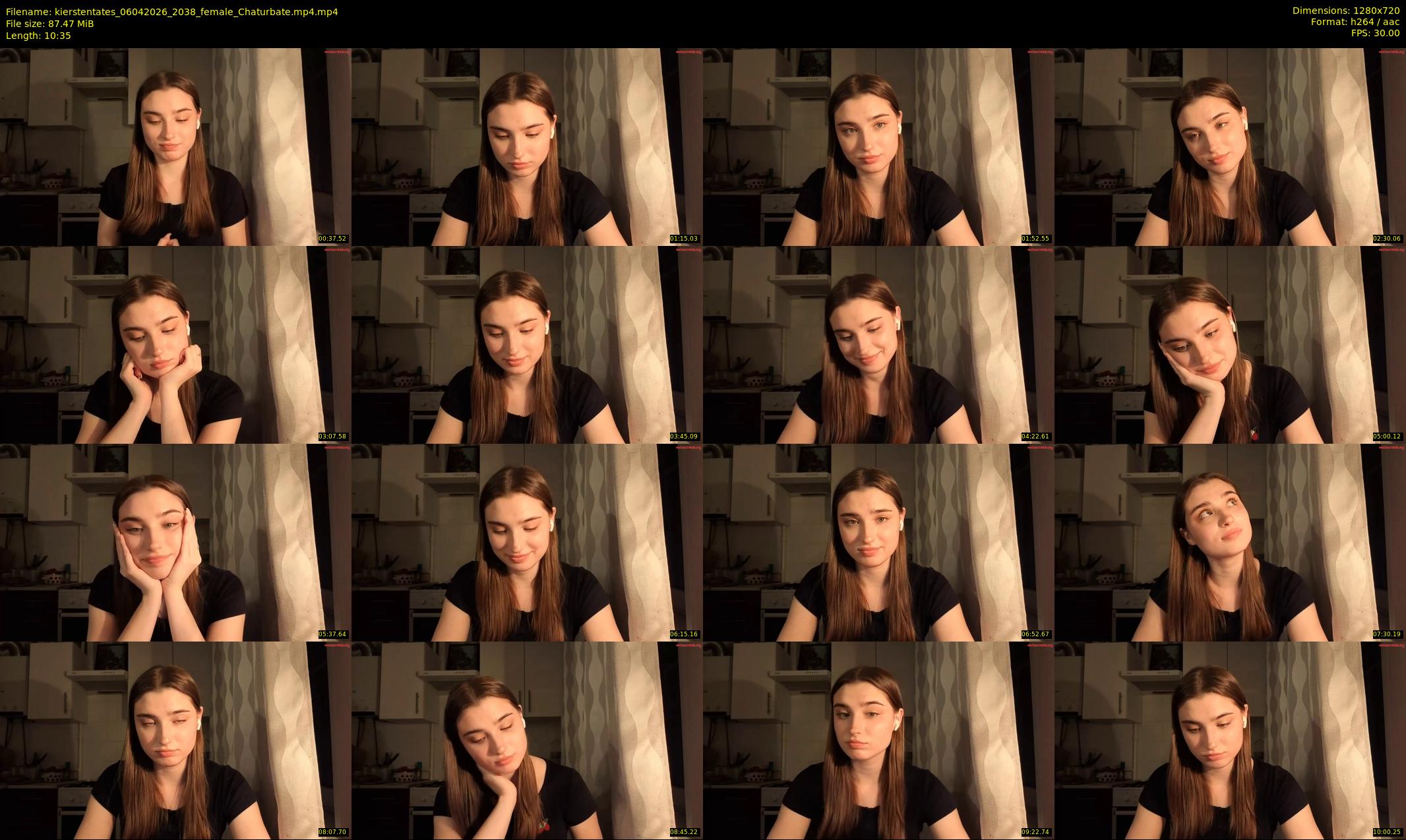 kierstentates — 11 minute Chaturbate female cam show recording, 720p, Apr 6, 2026