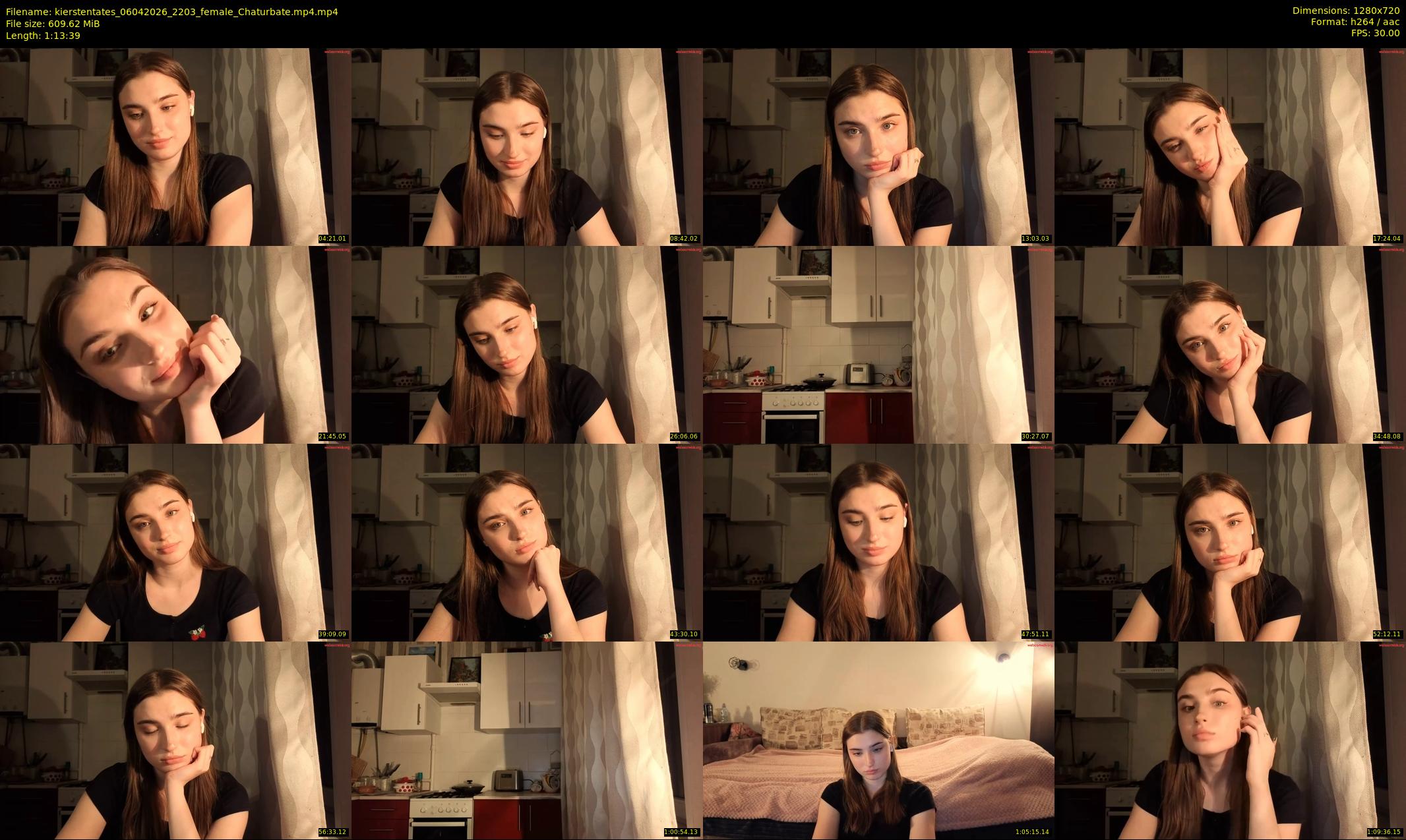 kierstentates — 74 minute Chaturbate female cam show recording, 720p, Apr 6, 2026
