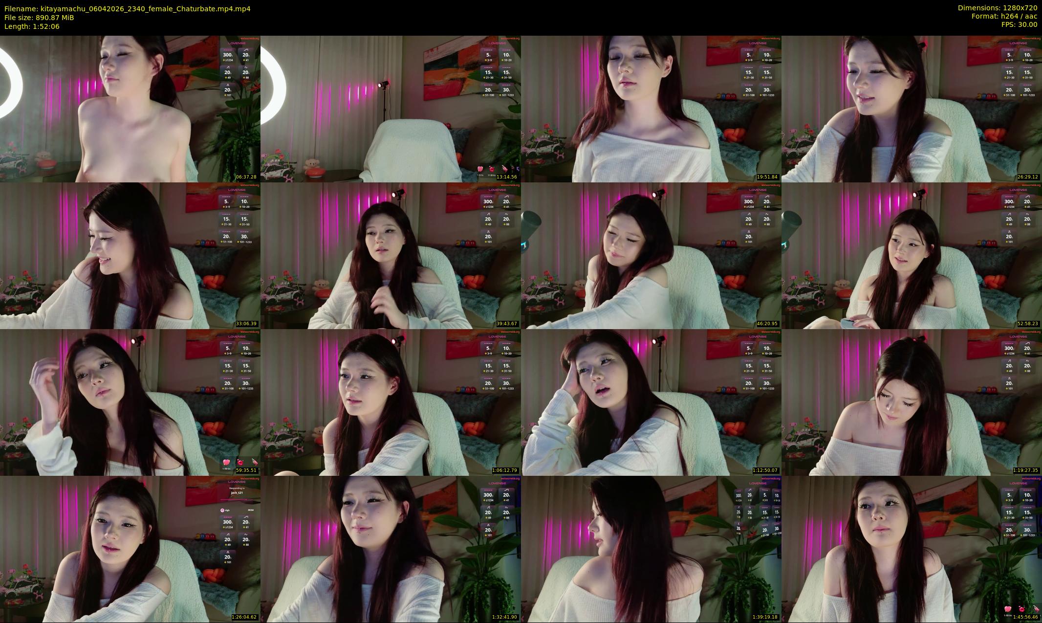 kitayamachu — 113 minute Chaturbate female cam show recording, 720p, Apr 6, 2026
