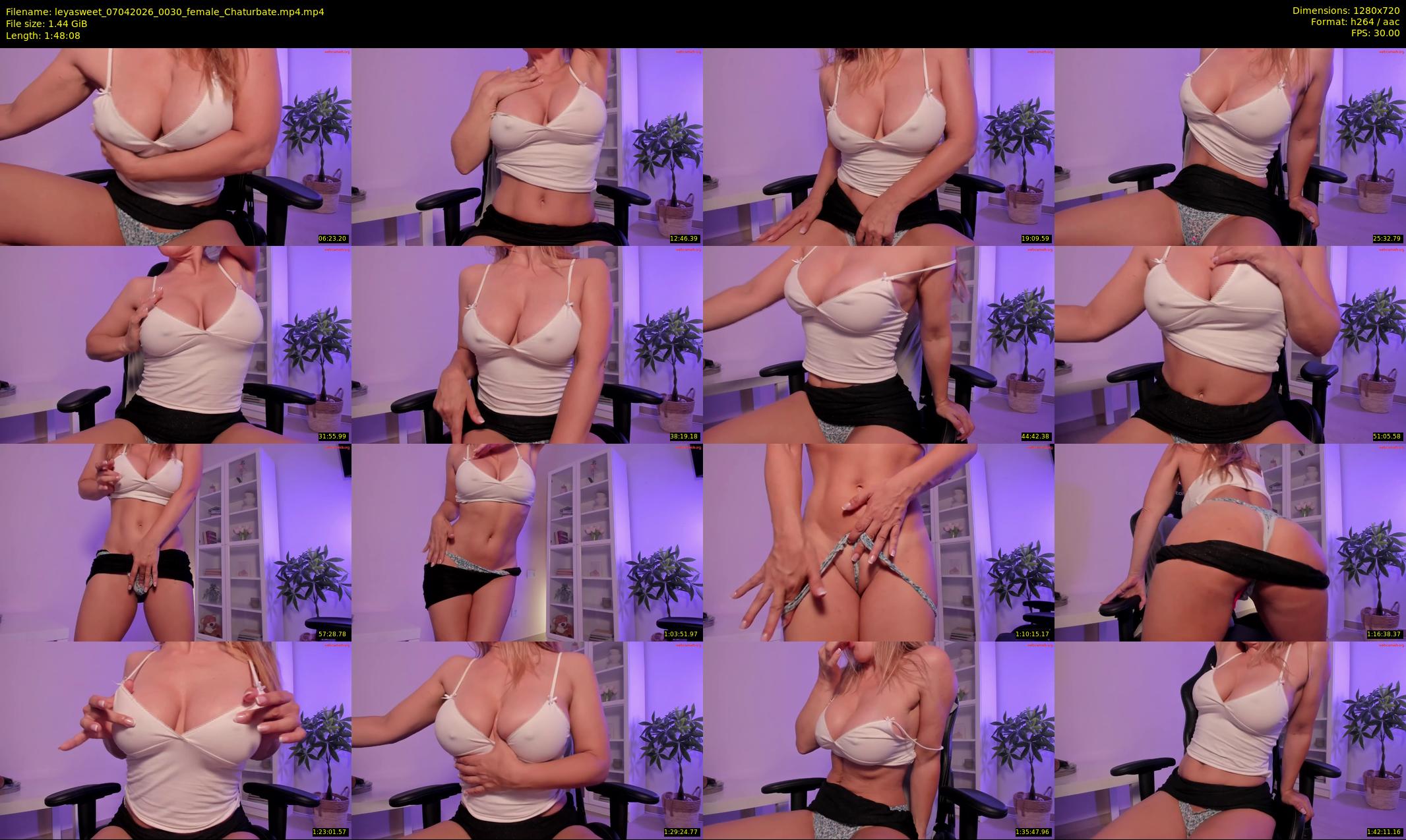 leyasweet — 109 minute Chaturbate female cam show recording, 720p, Apr 7, 2026