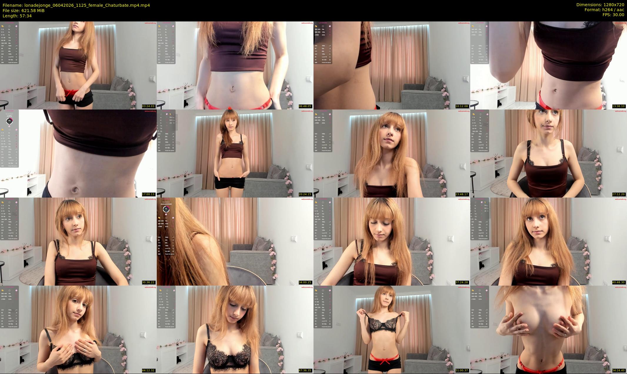 lonadejonge — 58 minute Chaturbate female cam show recording, 720p, Apr 6, 2026