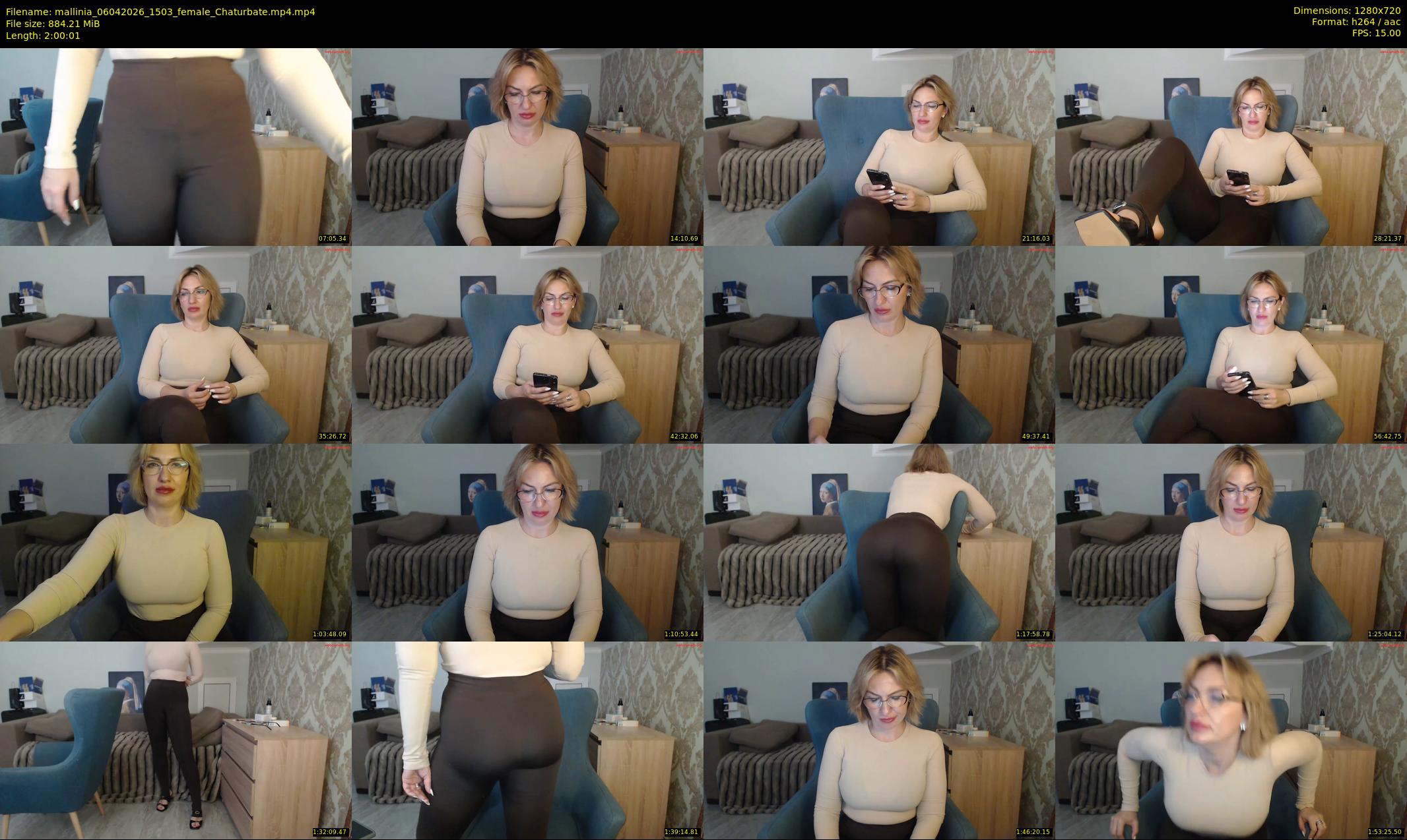 mallinia — 121 minute Chaturbate female cam show recording, 720p, Apr 6, 2026