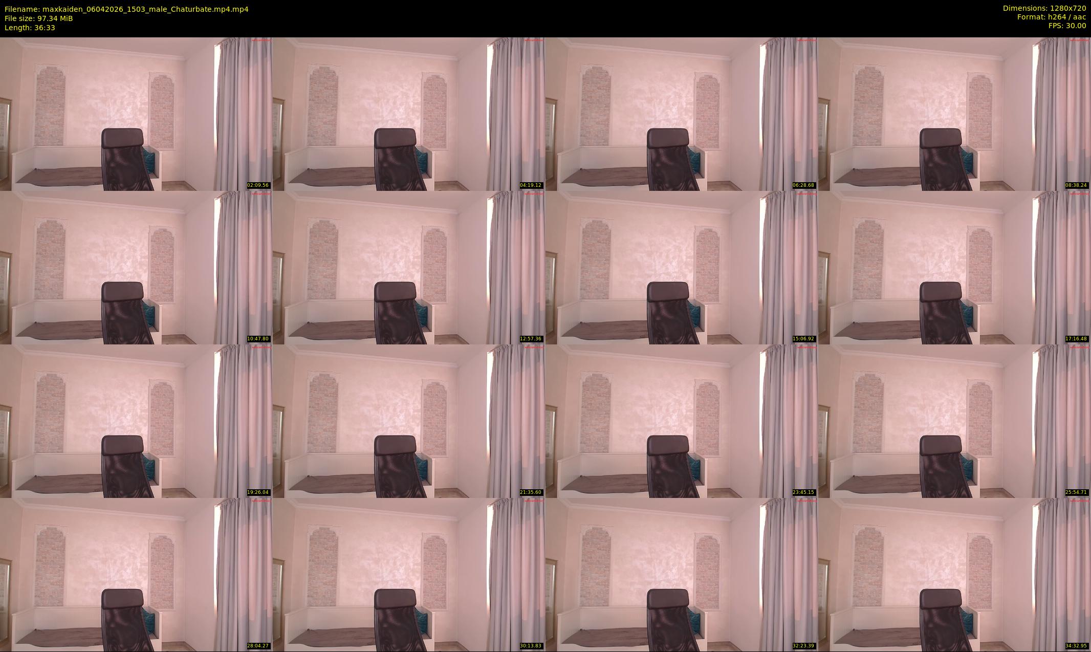 maxkaiden — 37 minute Chaturbate male cam show recording, 720p, Apr 6, 2026