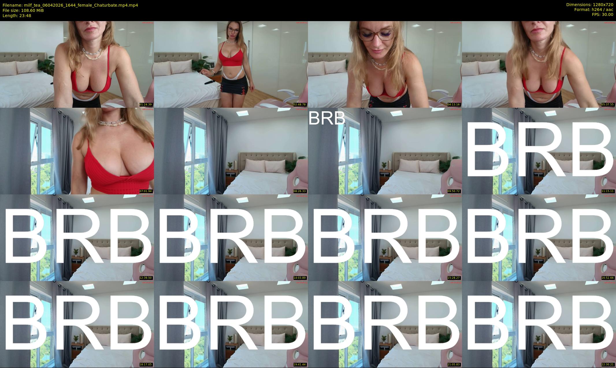 milf_tea — 24 minute Chaturbate female cam show recording, 720p, Apr 6, 2026