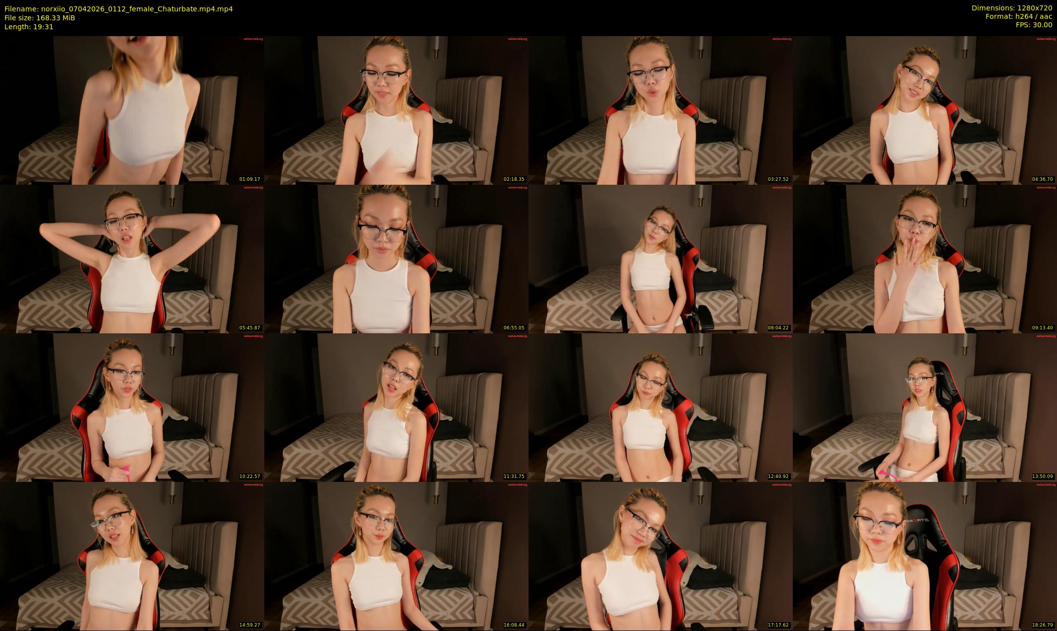 norxiio — 20 minute Chaturbate female cam show recording, 720p, Apr 7, 2026