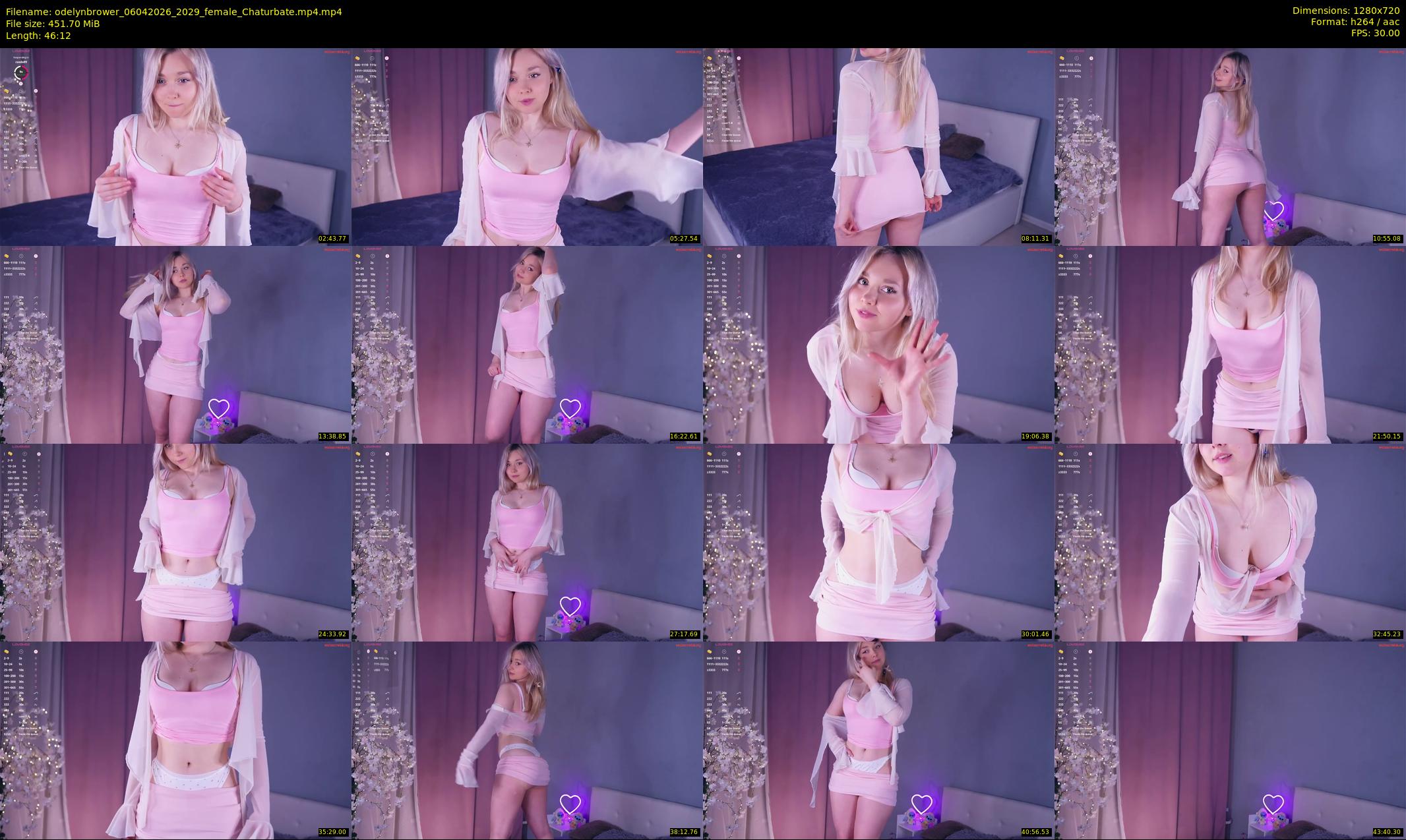 odelynbrower — 47 minute Chaturbate female cam show recording, 720p, Apr 6, 2026