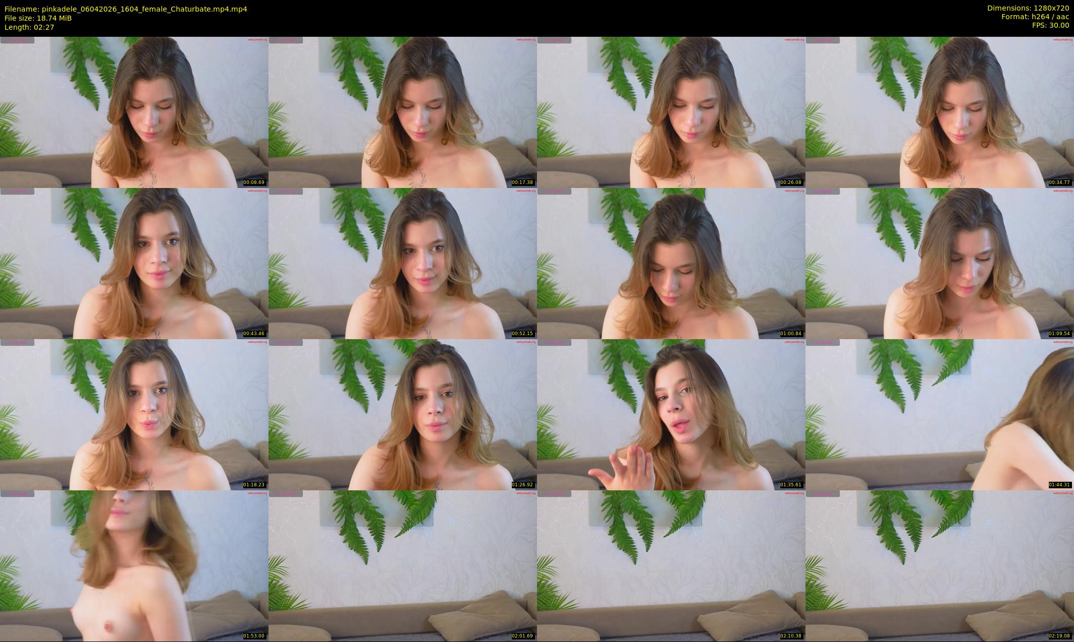 pinkadele — 3 minute Chaturbate female cam show recording, 720p, Apr 6, 2026