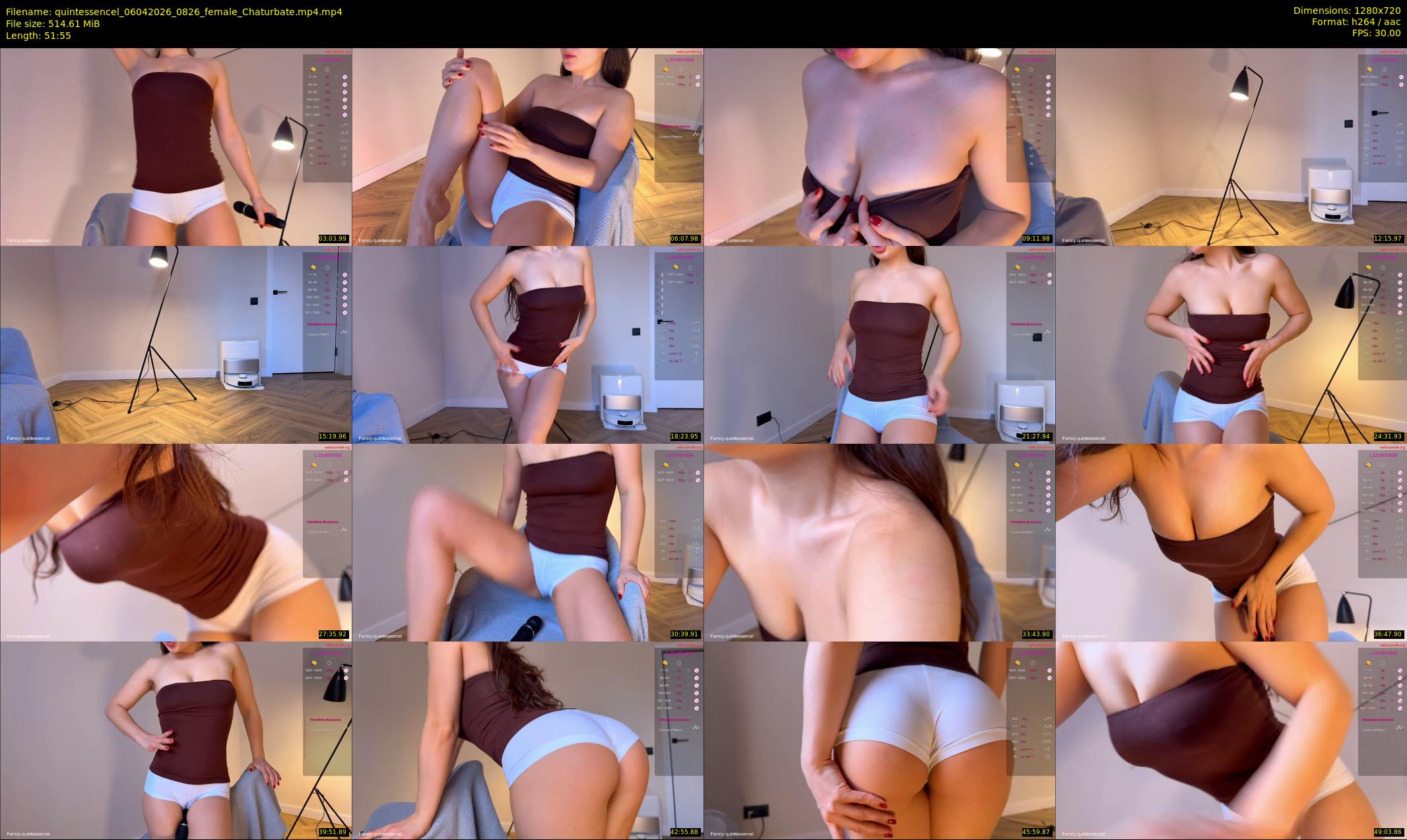 quintessencel — 52 minute Chaturbate female cam show recording, 720p, Apr 6, 2026