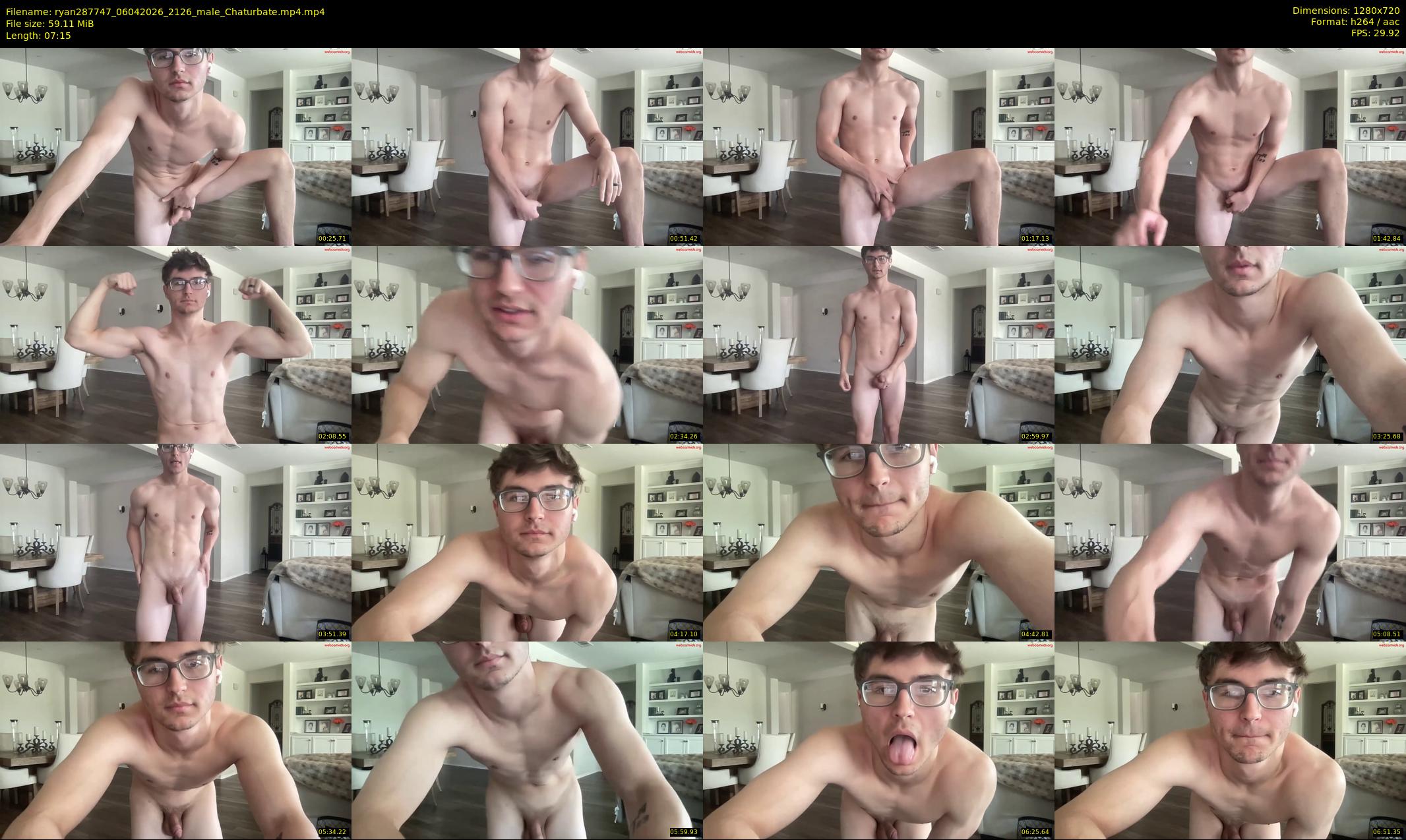 ryan287747 — 8 minute Chaturbate male cam show recording, 720p, Apr 6, 2026