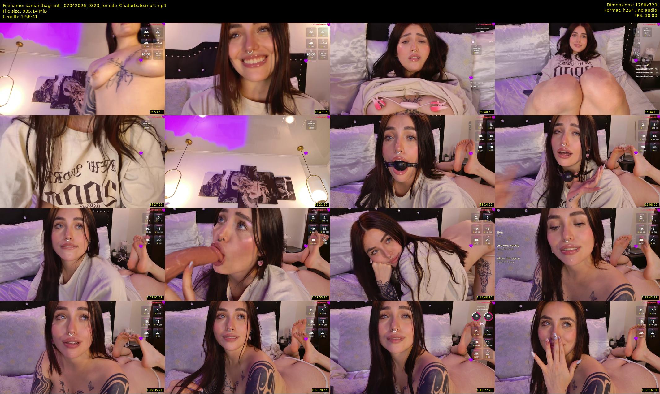 samanthagrant_ — 117 minute Chaturbate female cam show recording, 720p, Apr 7, 2026