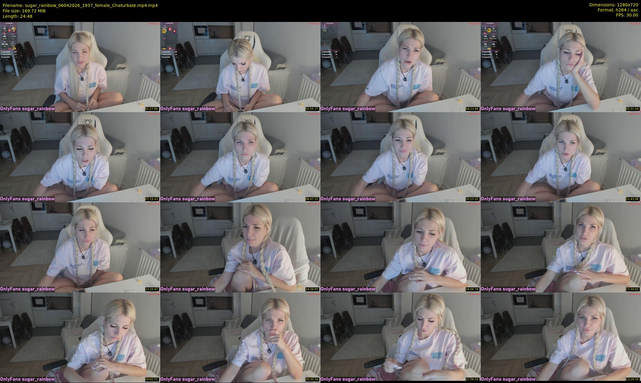 sugar_rainbow — 25 minute Chaturbate female cam show recording, 720p, Apr 6, 2026