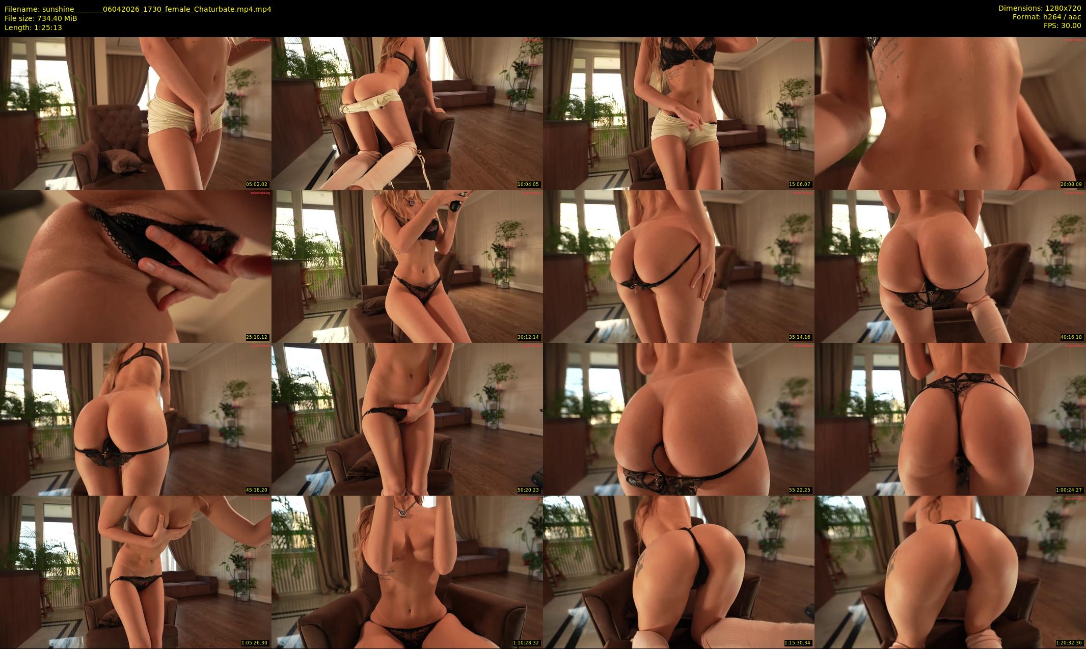 sunshine_______ — 86 minute Chaturbate female cam show recording, 720p, Apr 6, 2026