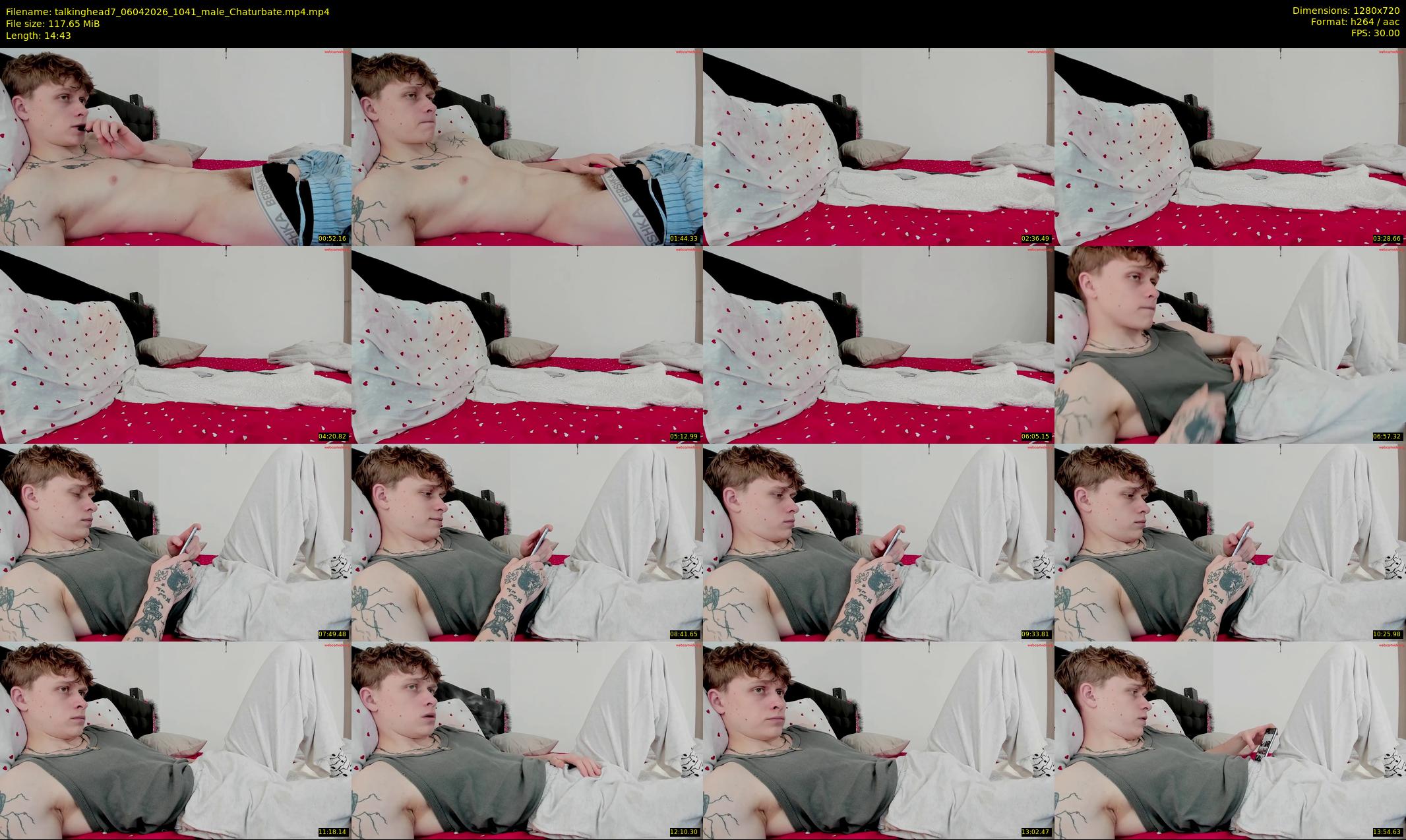 talkinghead7 — 15 minute Chaturbate male cam show recording, 720p, Apr 6, 2026