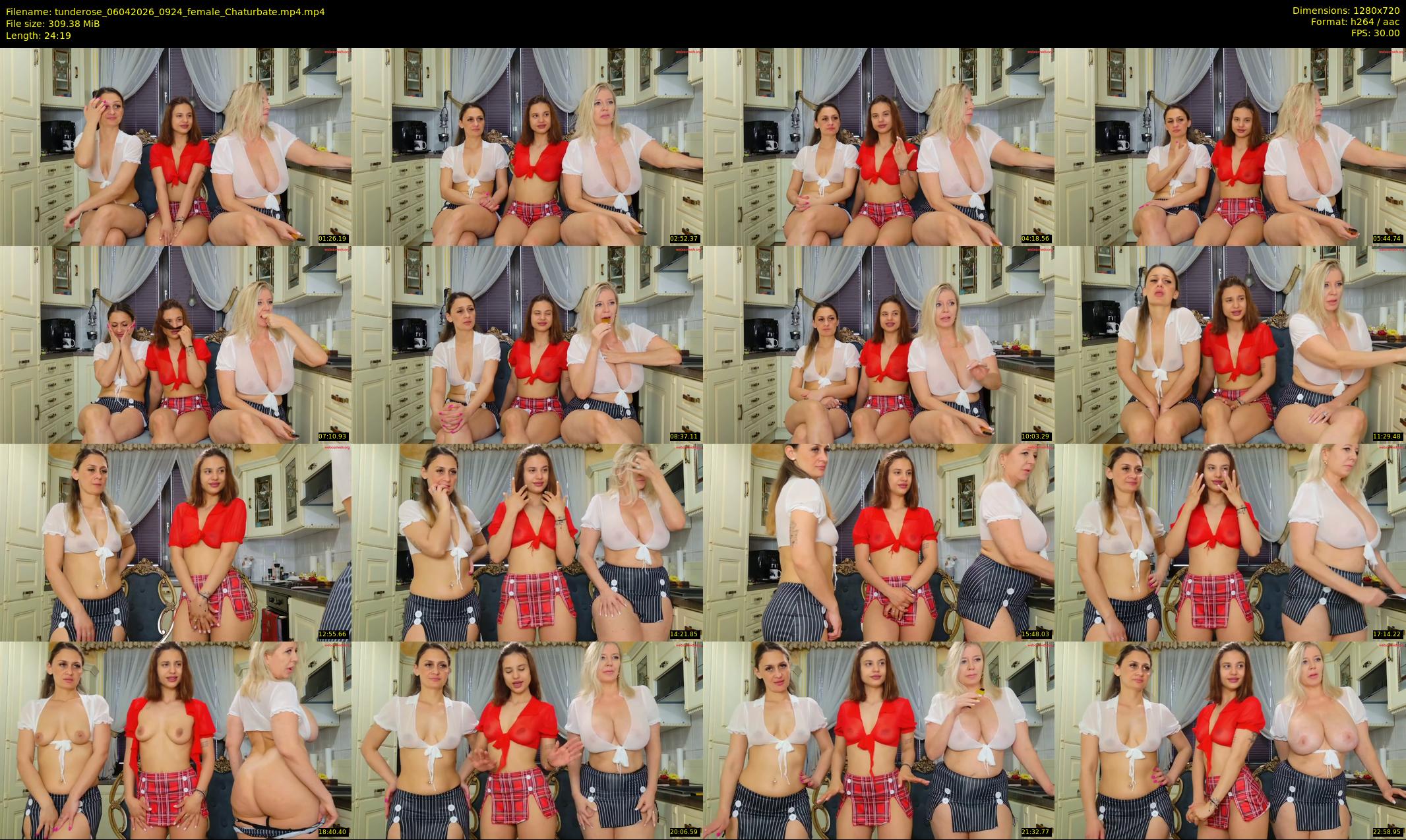 tunderose — 25 minute Chaturbate female cam show recording, 720p, Apr 6, 2026