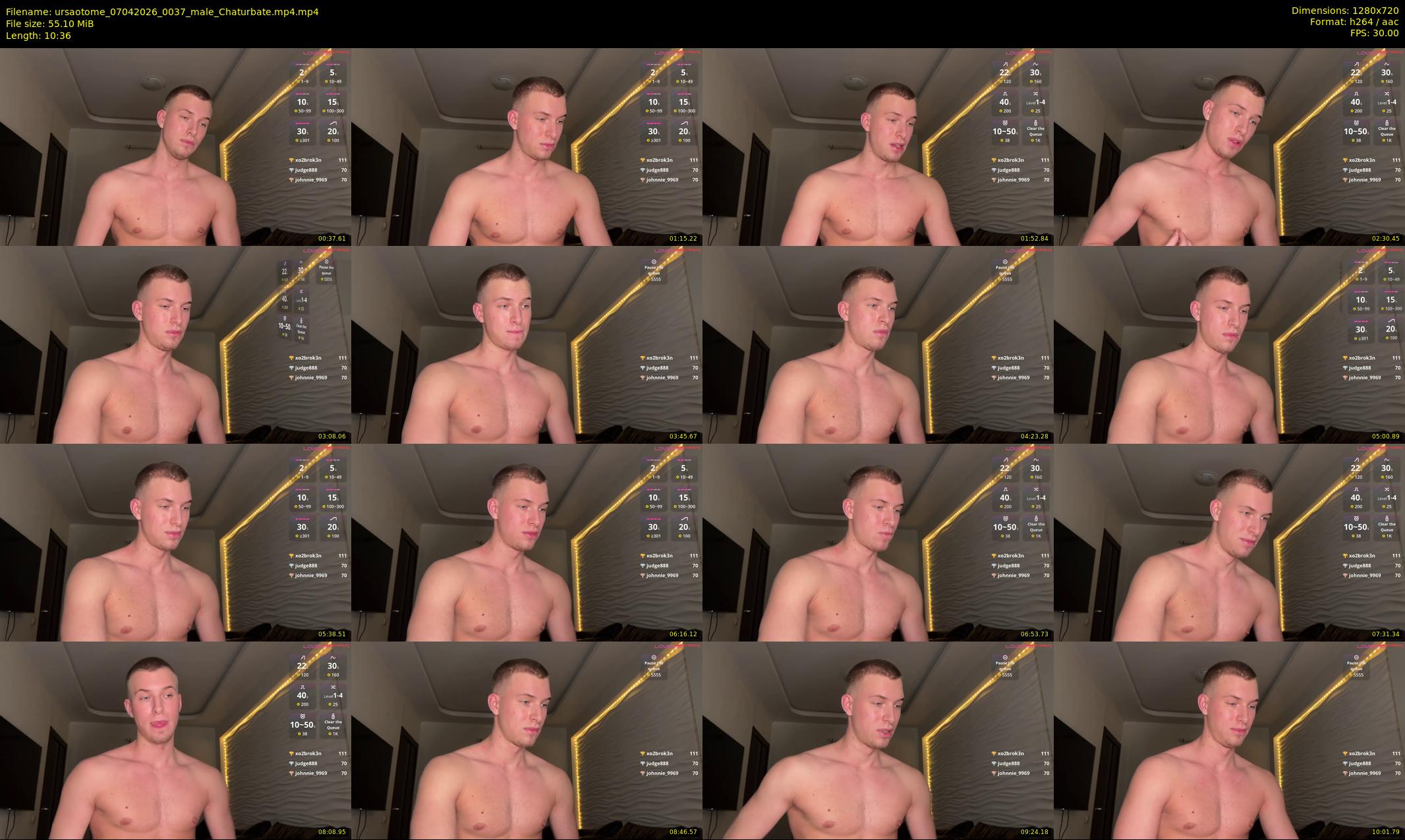 ursaotome — 11 minute Chaturbate male cam show recording, 720p, Apr 7, 2026