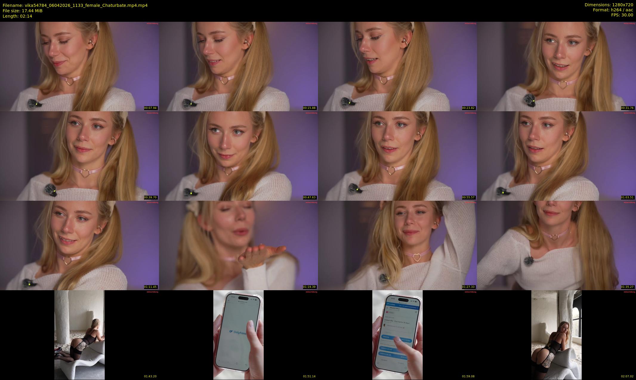 vika54784 — 3 minute Chaturbate female cam show recording, 720p, Apr 6, 2026