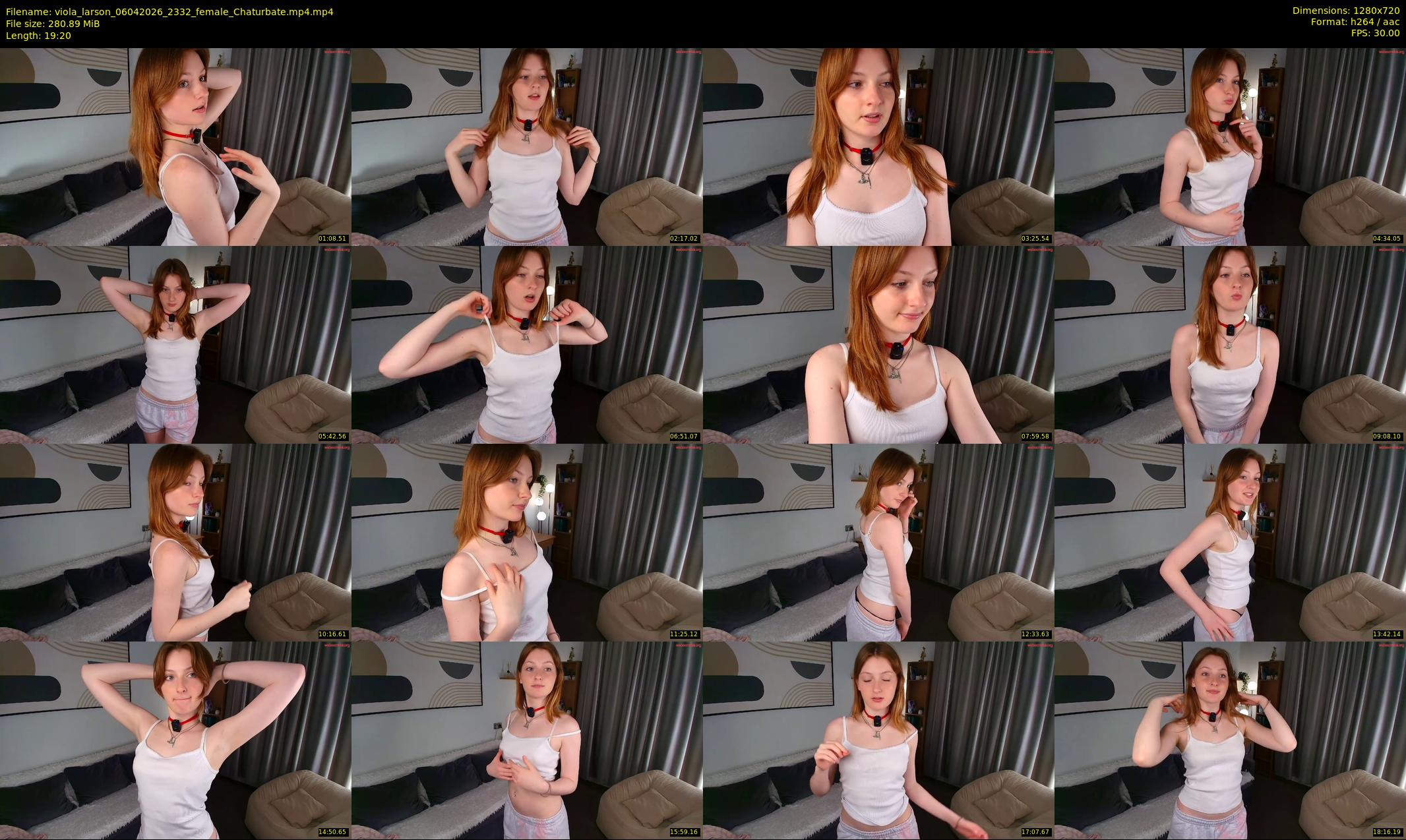 viola_larson — 20 minute Chaturbate female cam show recording, 720p, Apr 6, 2026
