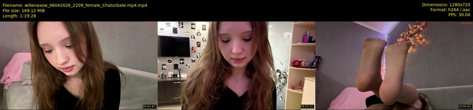 willenasow — 80 minute Chaturbate female cam show recording, 720p, Apr 6, 2026