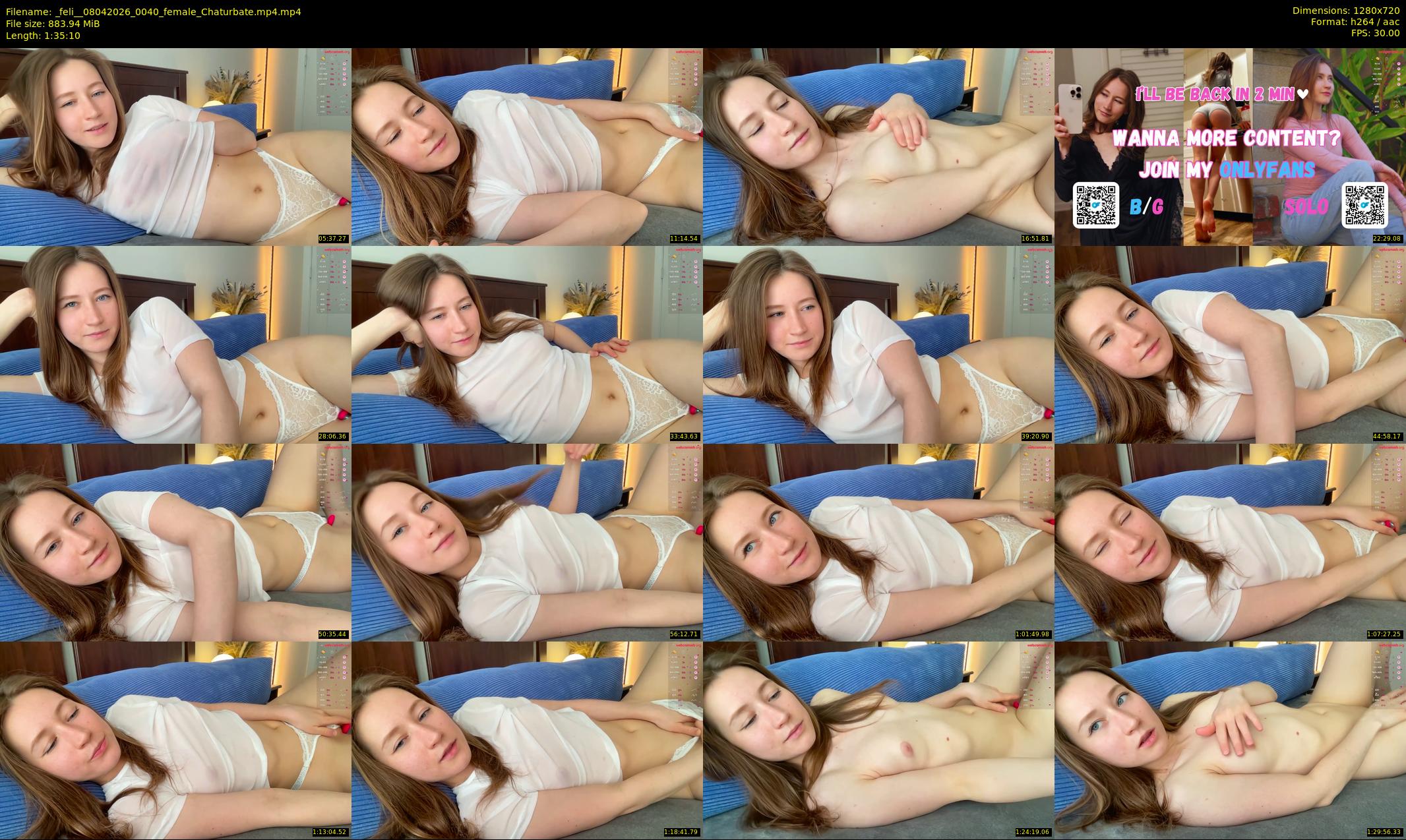 _feli_ — 96 minute Chaturbate female cam show recording, 720p, Apr 8, 2026