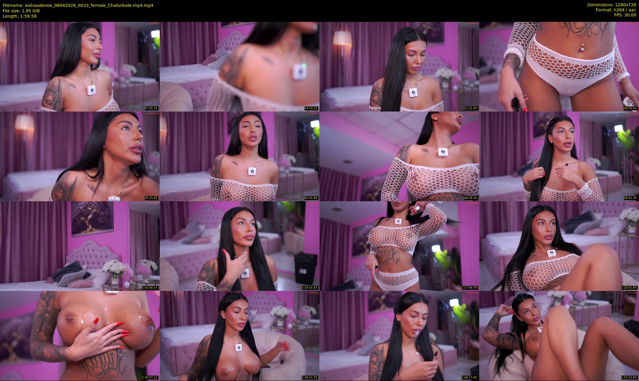 aishaadevoe — 120 minute Chaturbate female cam show recording, 720p, Apr 8, 2026