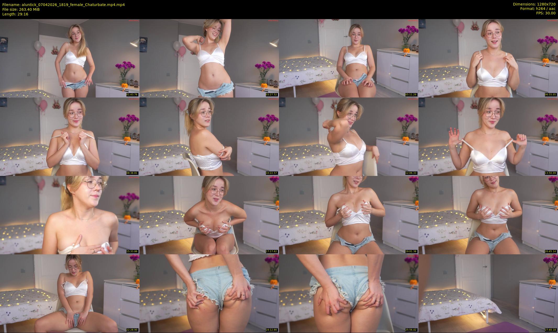aluntick — 30 minute Chaturbate female cam show recording, 720p, Apr 7, 2026