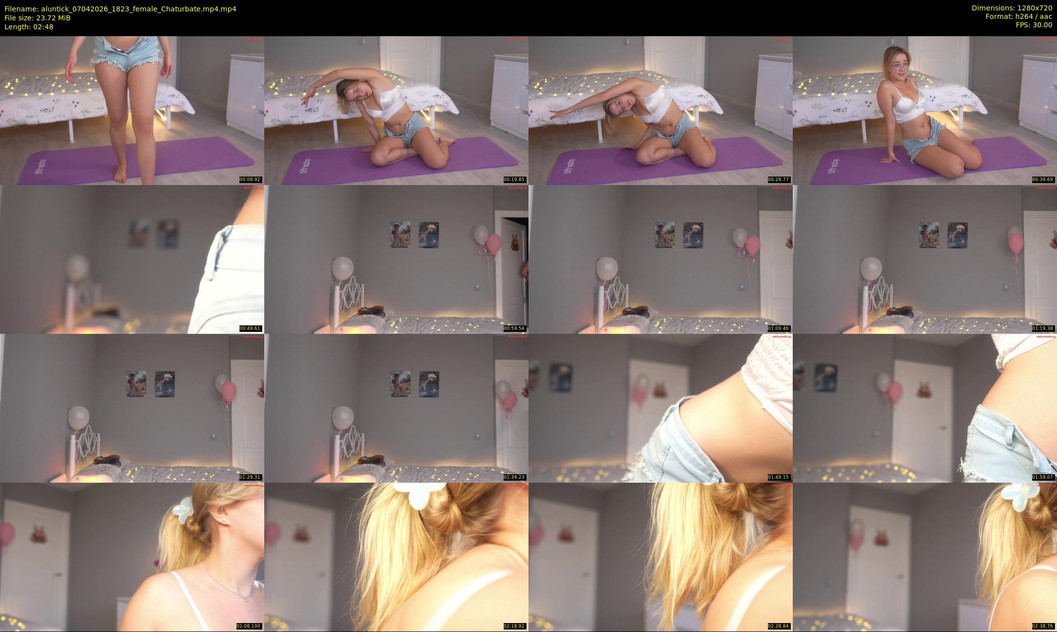 aluntick — 3 minute Chaturbate female cam show recording, 720p, Apr 7, 2026