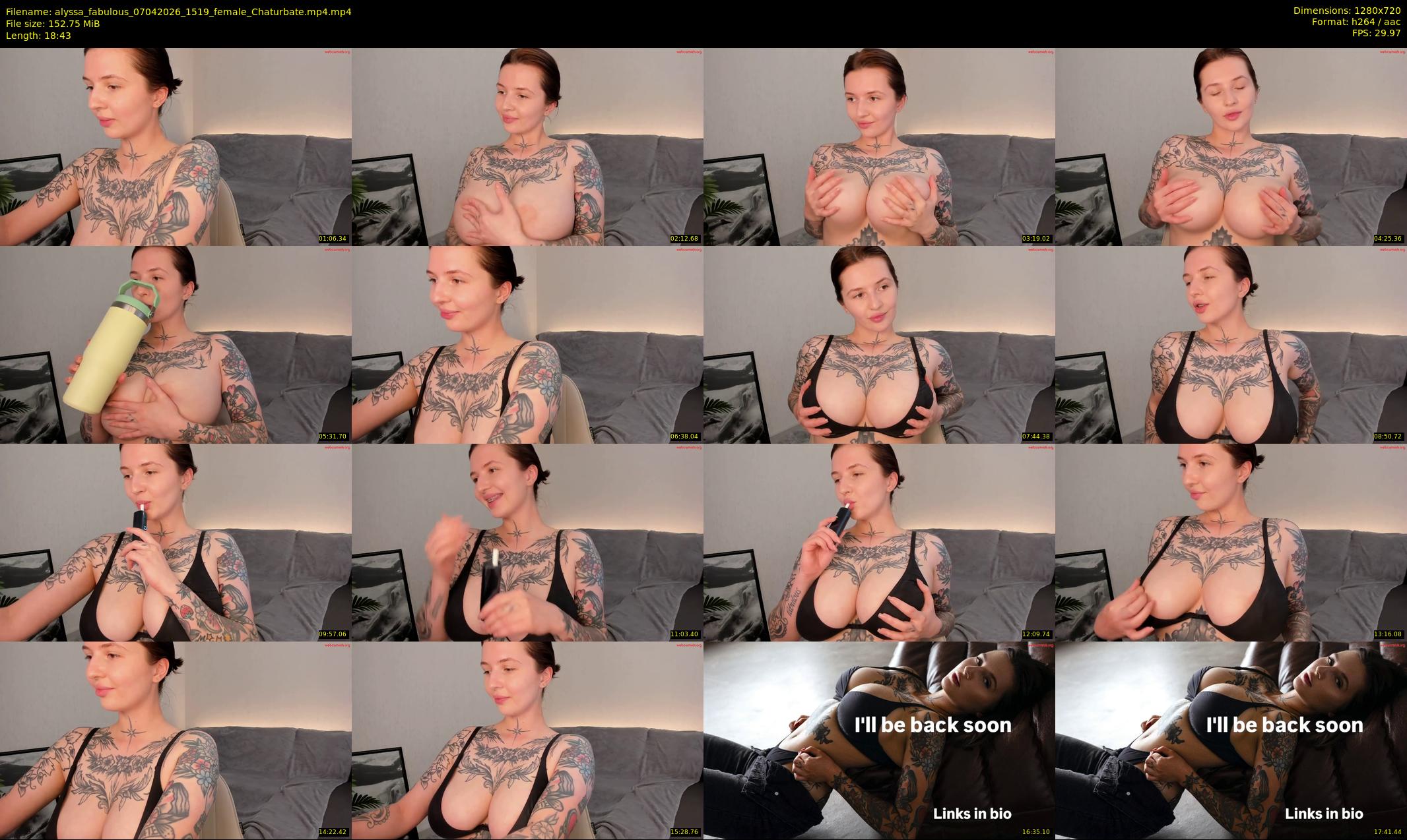 alyssa_fabulous — 19 minute Chaturbate female cam show recording, 720p, Apr 7, 2026