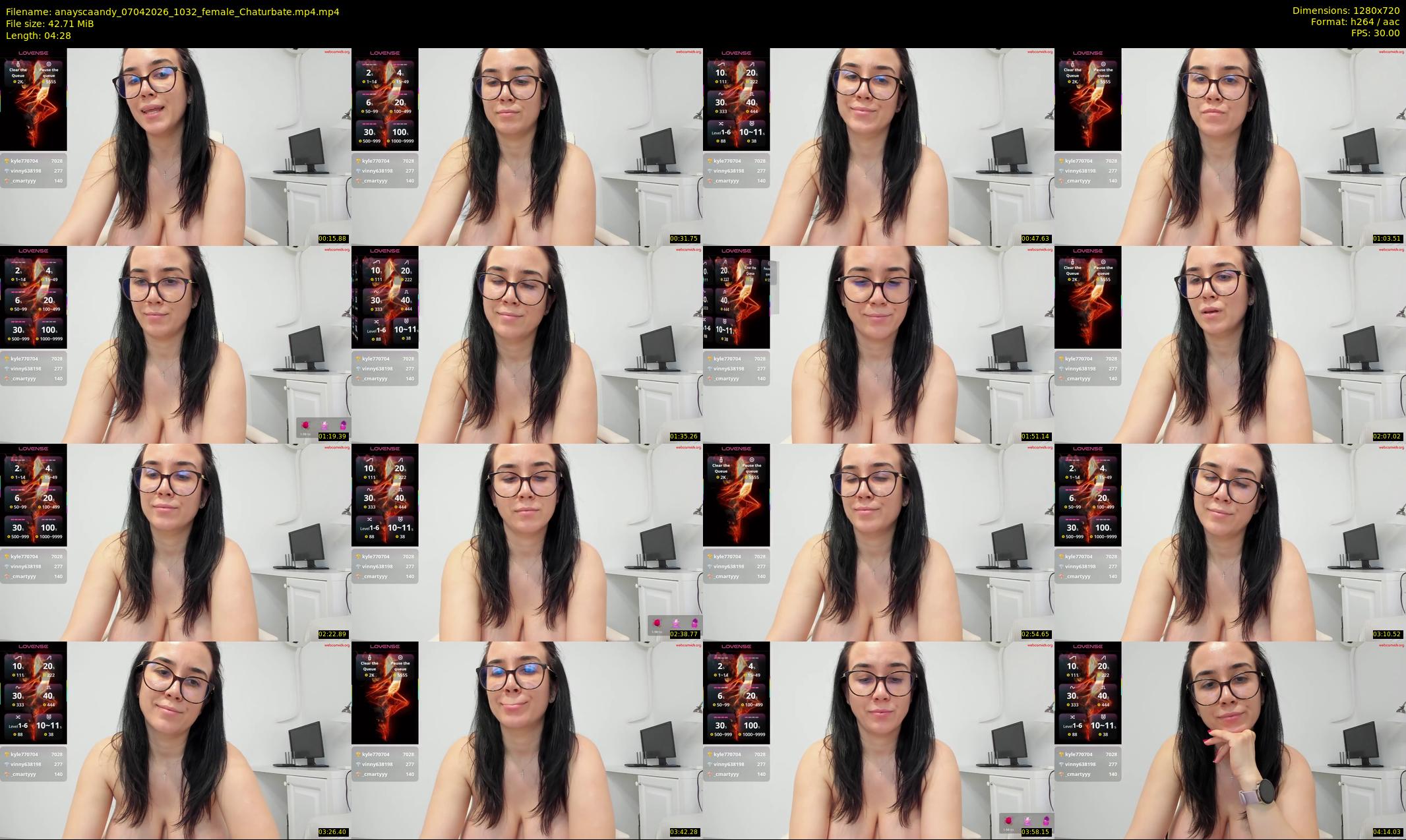 anayscaandy — 5 minute Chaturbate female cam show recording, 720p, Apr 7, 2026