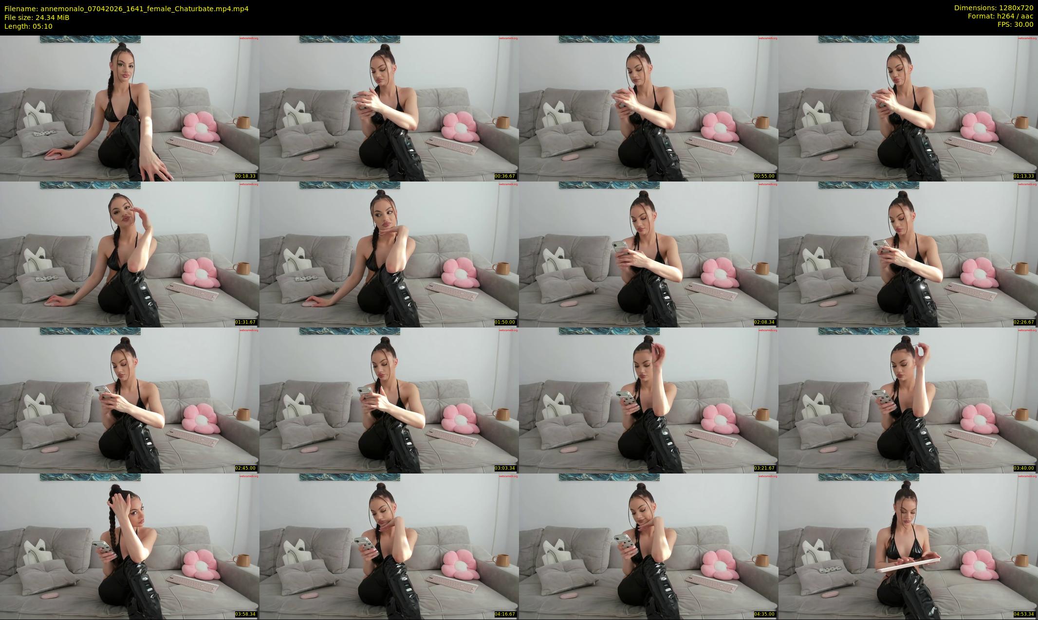 annemonalo — 6 minute Chaturbate female cam show recording, 720p, Apr 7, 2026