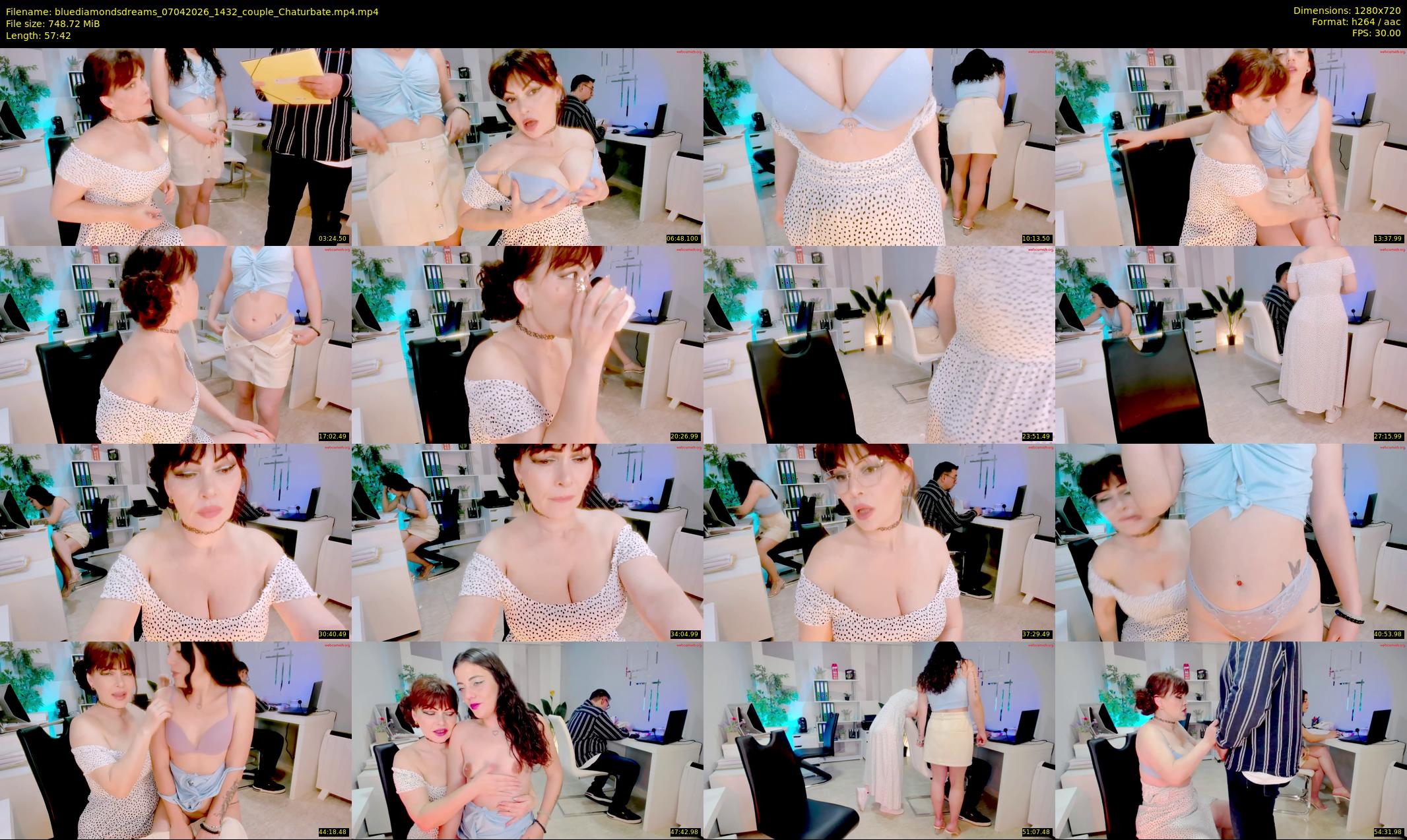 bluediamondsdreams — 58 minute Chaturbate couple cam show recording, 720p, Apr 7, 2026