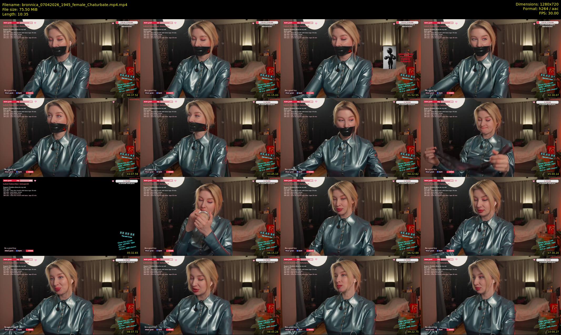bronnica — 11 minute Chaturbate female cam show recording, 720p, Apr 7, 2026