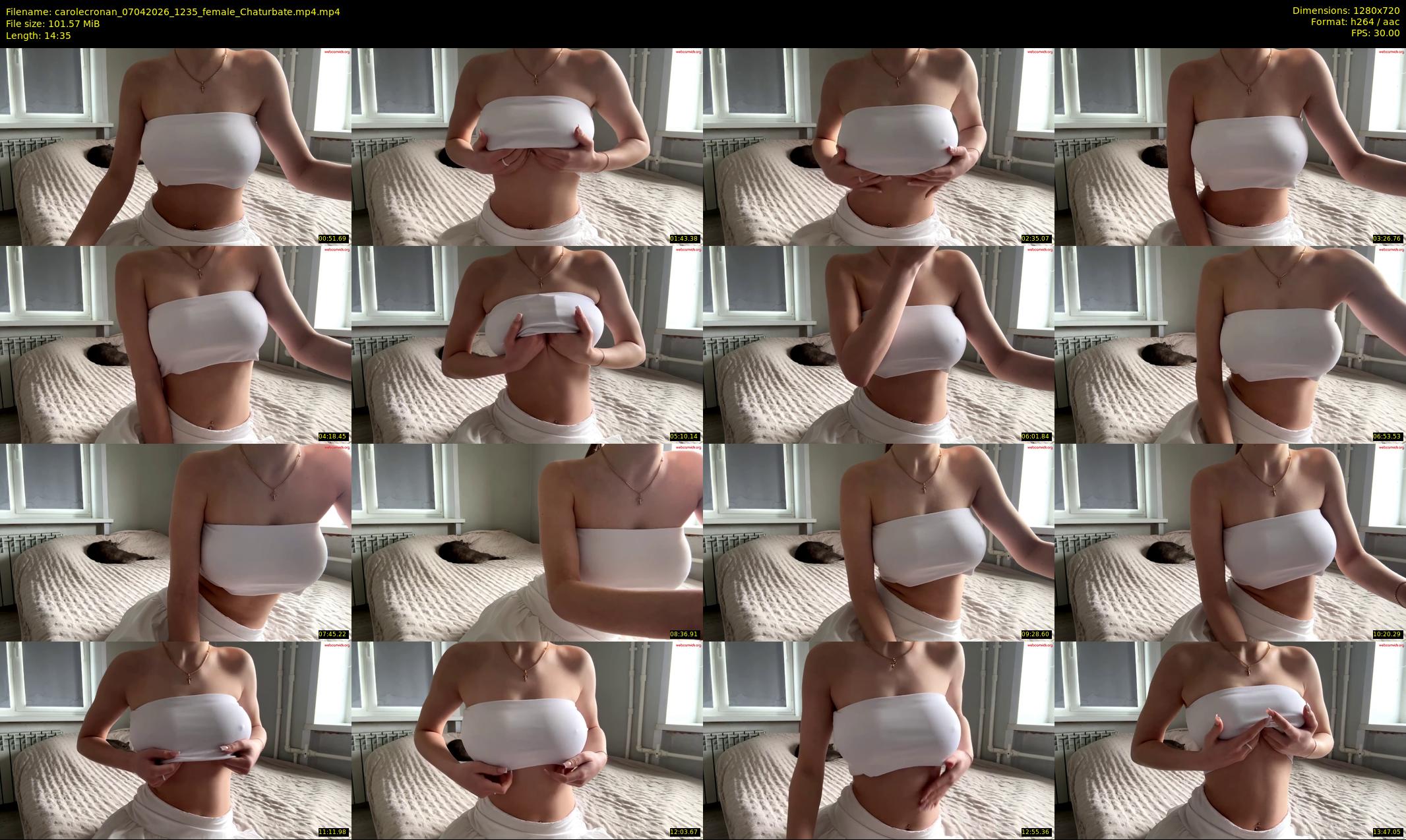 carolecronan — 15 minute Chaturbate female cam show recording, 720p, Apr 7, 2026