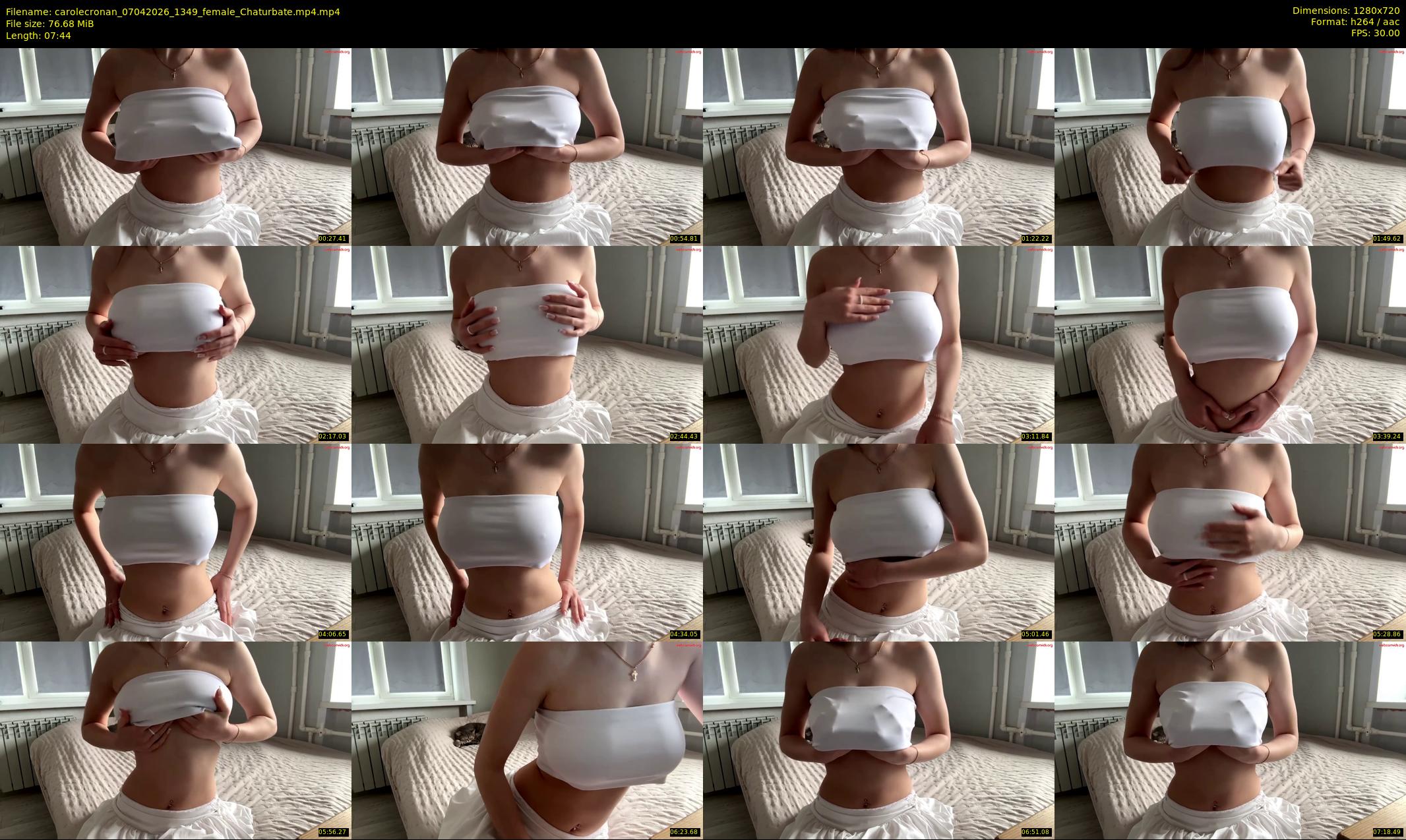 carolecronan — 8 minute Chaturbate female cam show recording, 720p, Apr 7, 2026
