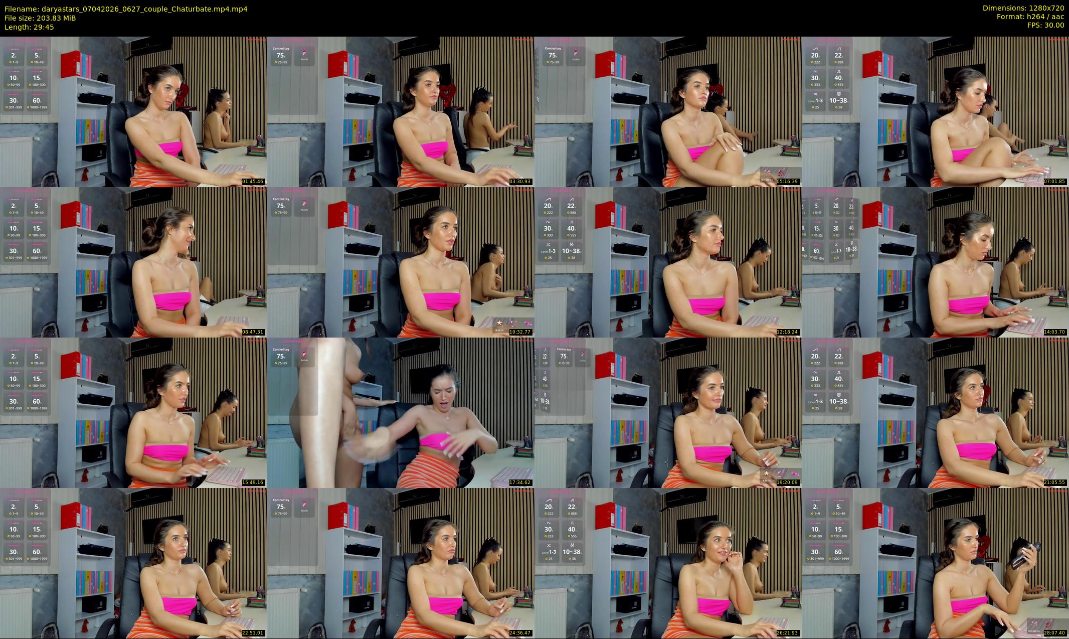 daryastars — 30 minute Chaturbate couple cam show recording, 720p, Apr 7, 2026