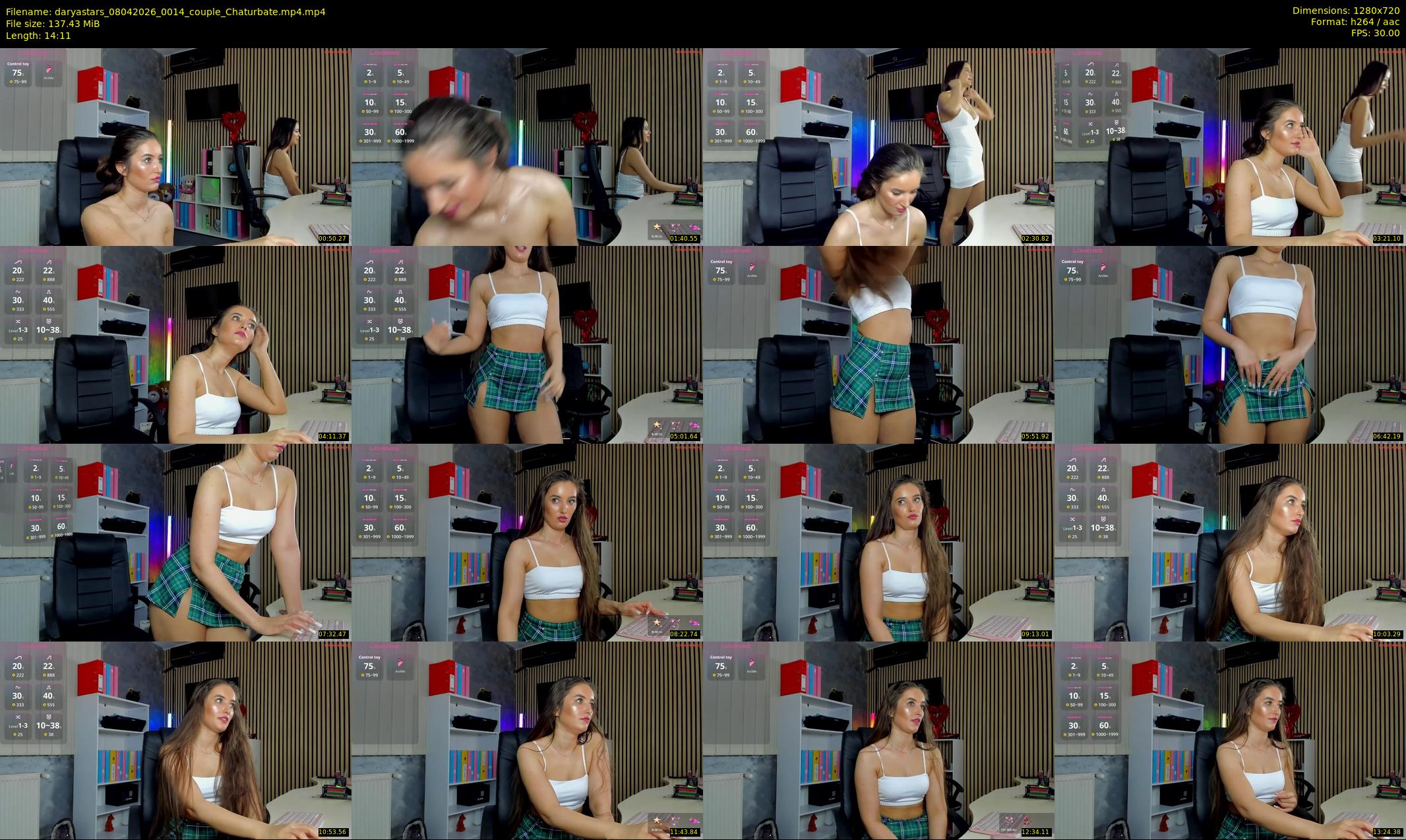 daryastars — 15 minute Chaturbate couple cam show recording, 720p, Apr 8, 2026