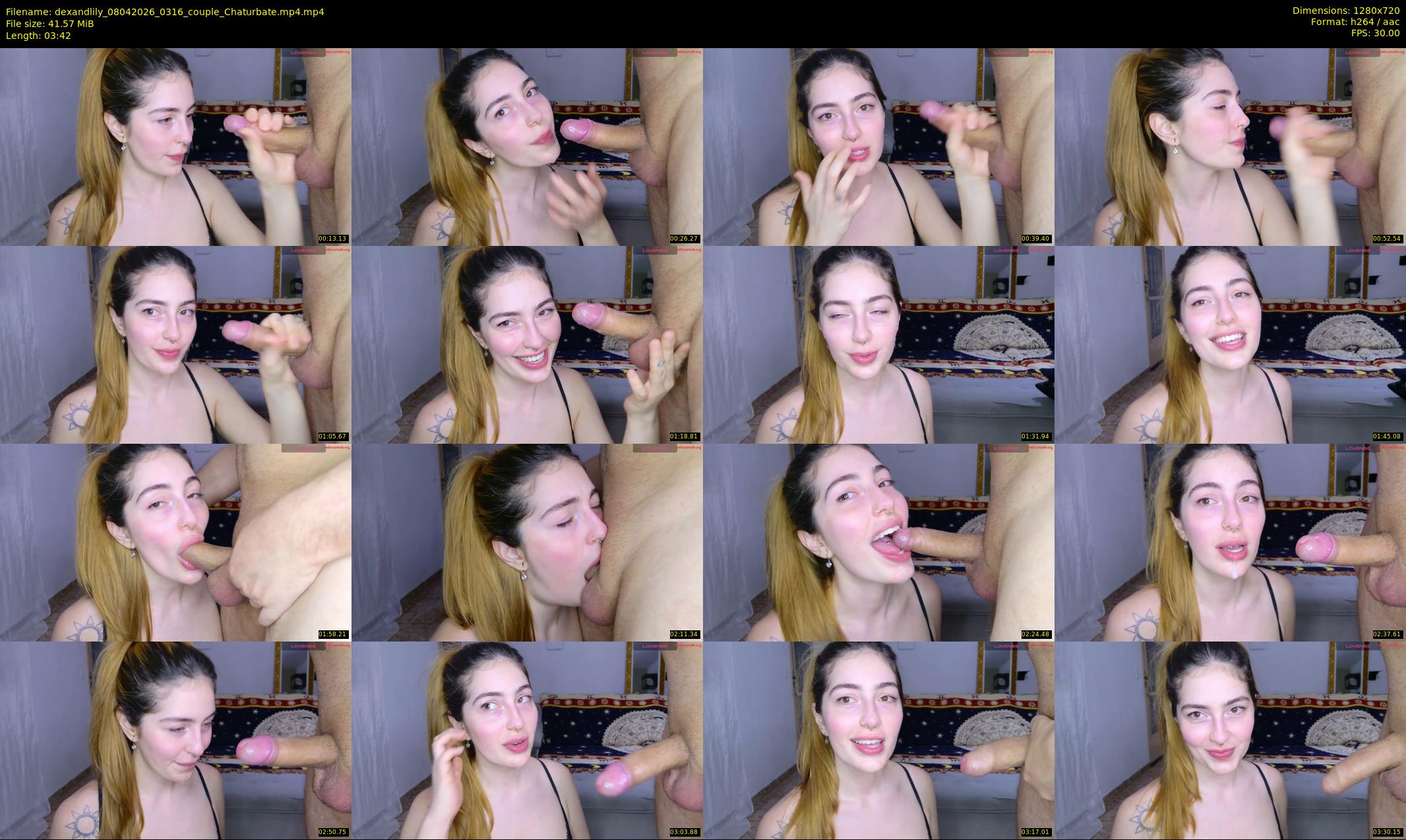 dexandlily — 4 minute Chaturbate couple cam show recording, 720p, Apr 8, 2026