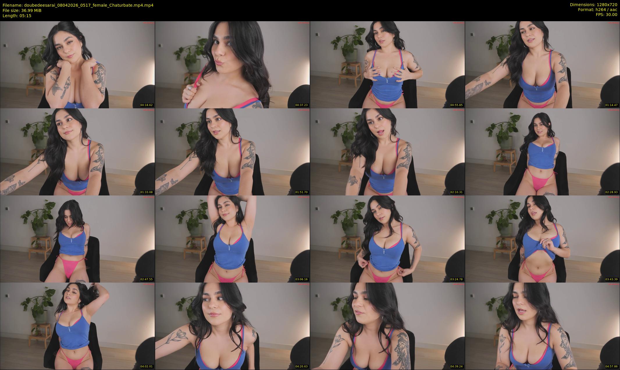 doubedeesarai — 6 minute Chaturbate female cam show recording, 720p, Apr 8, 2026